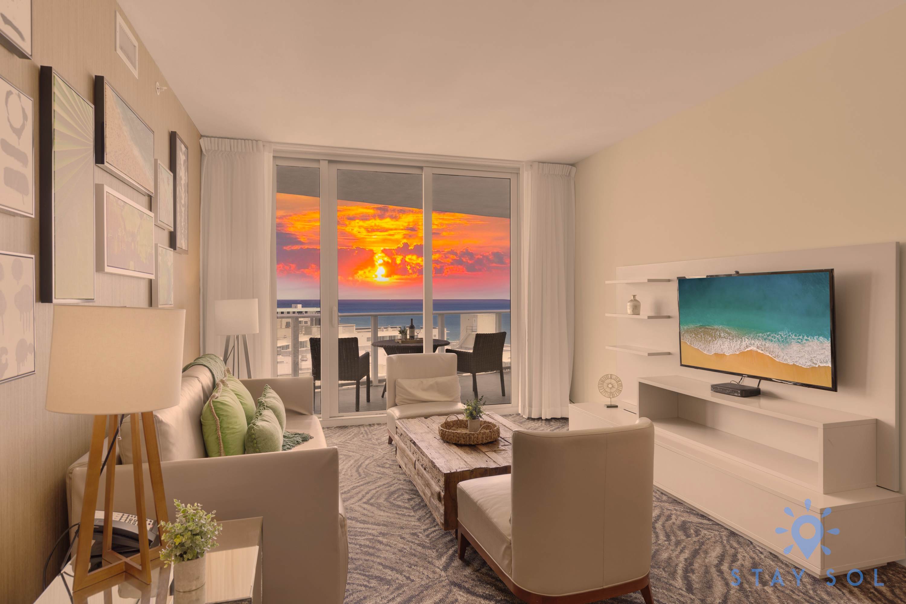 Stylish 2BR Apt with Ocean Views & Top Amenities — Hollywood, FL — vacation rental