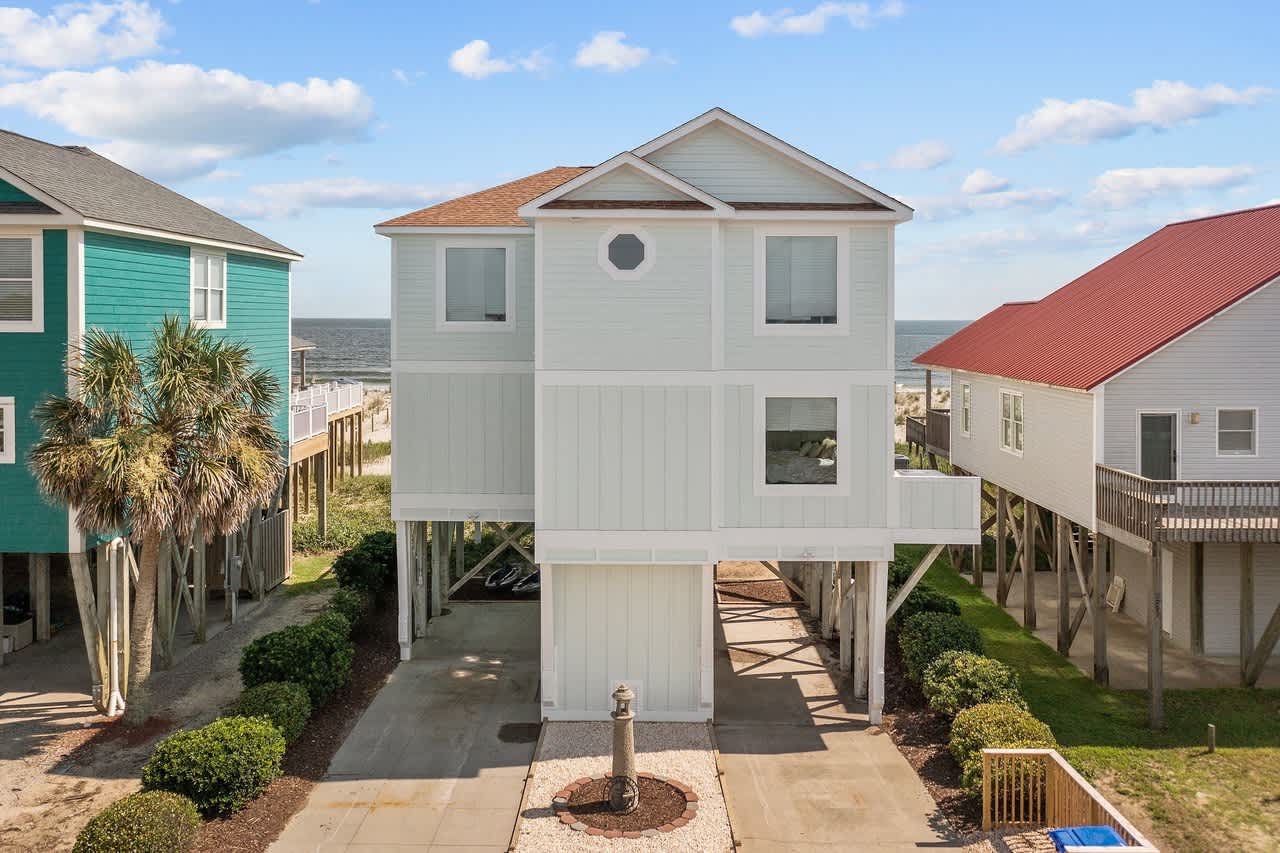 Oceanfront Pool, Private Steps to Beach, New Pool! — Oak Island, NC — vacation rental