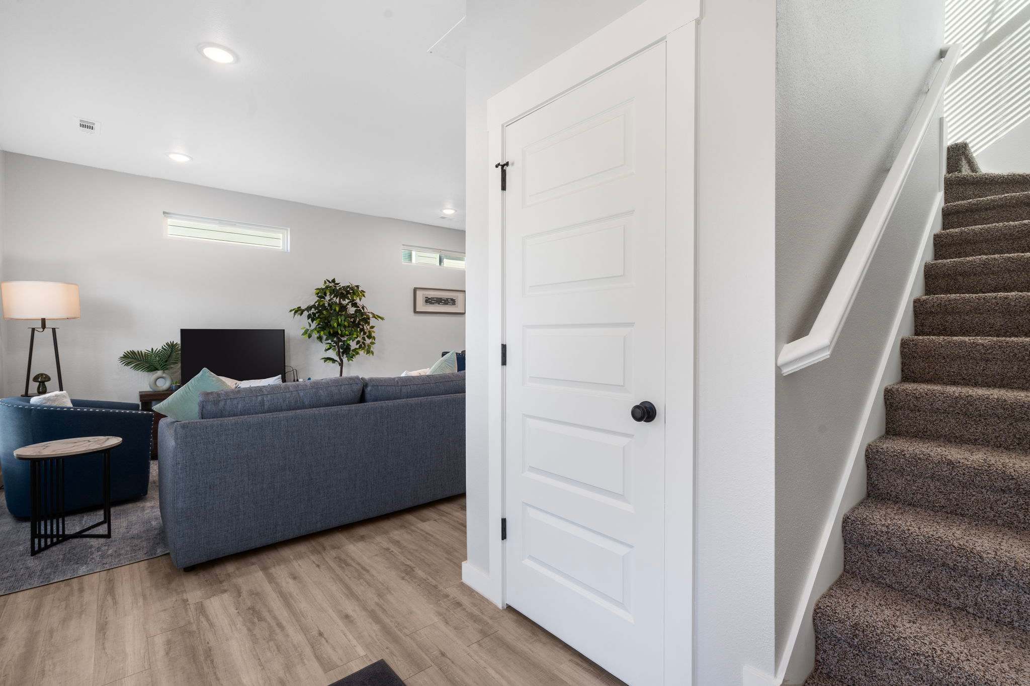 Both bedrooms are upstairs. Stairs required.