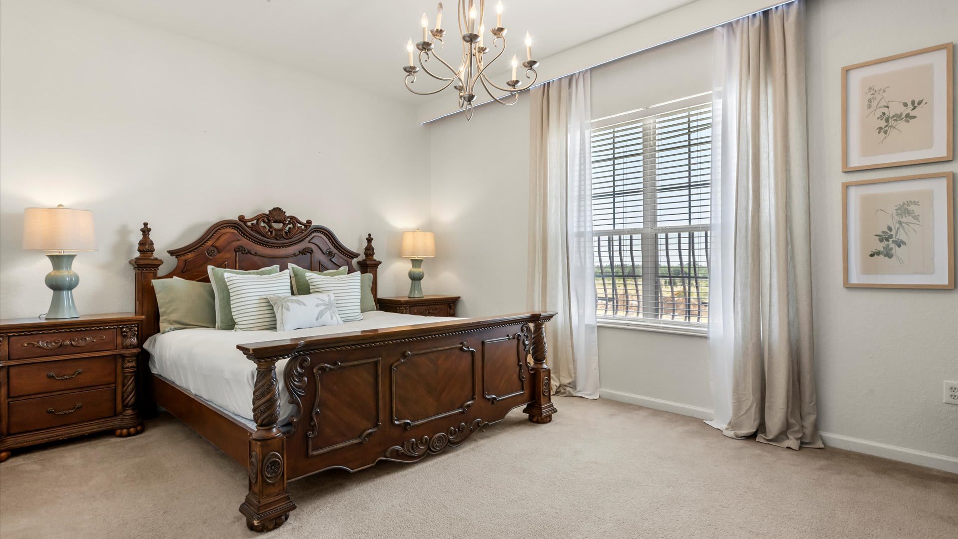 Spacious Master Bedroom with large window for natural light 