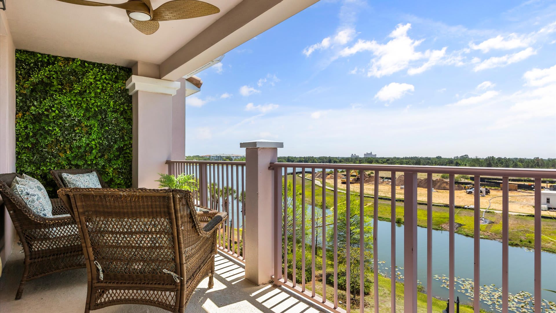 Refreshing Outdoor Patio with Waterfront views