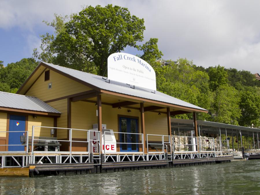 Fall Creek Marina is just a short walk away.