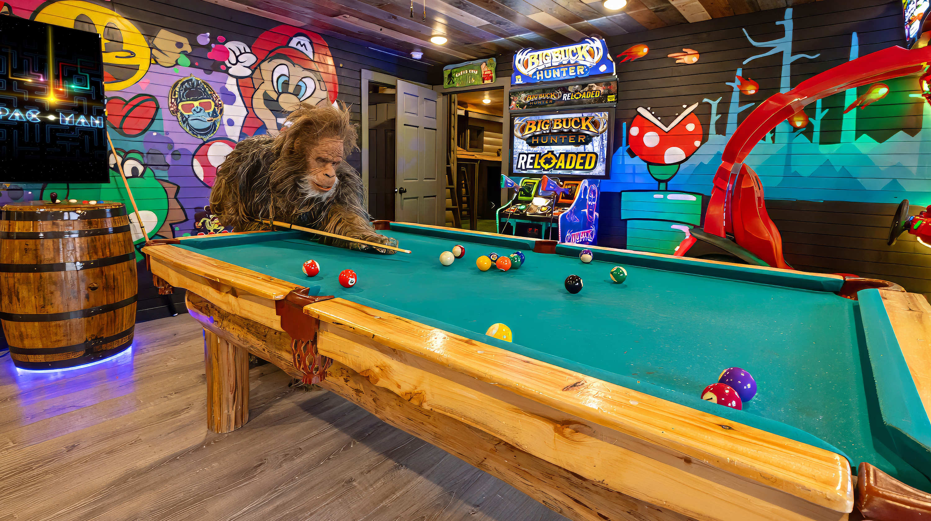 Sasquatch Encounter: Game Rm, Theater, Hot Tub — Sevierville, TN — vacation rental