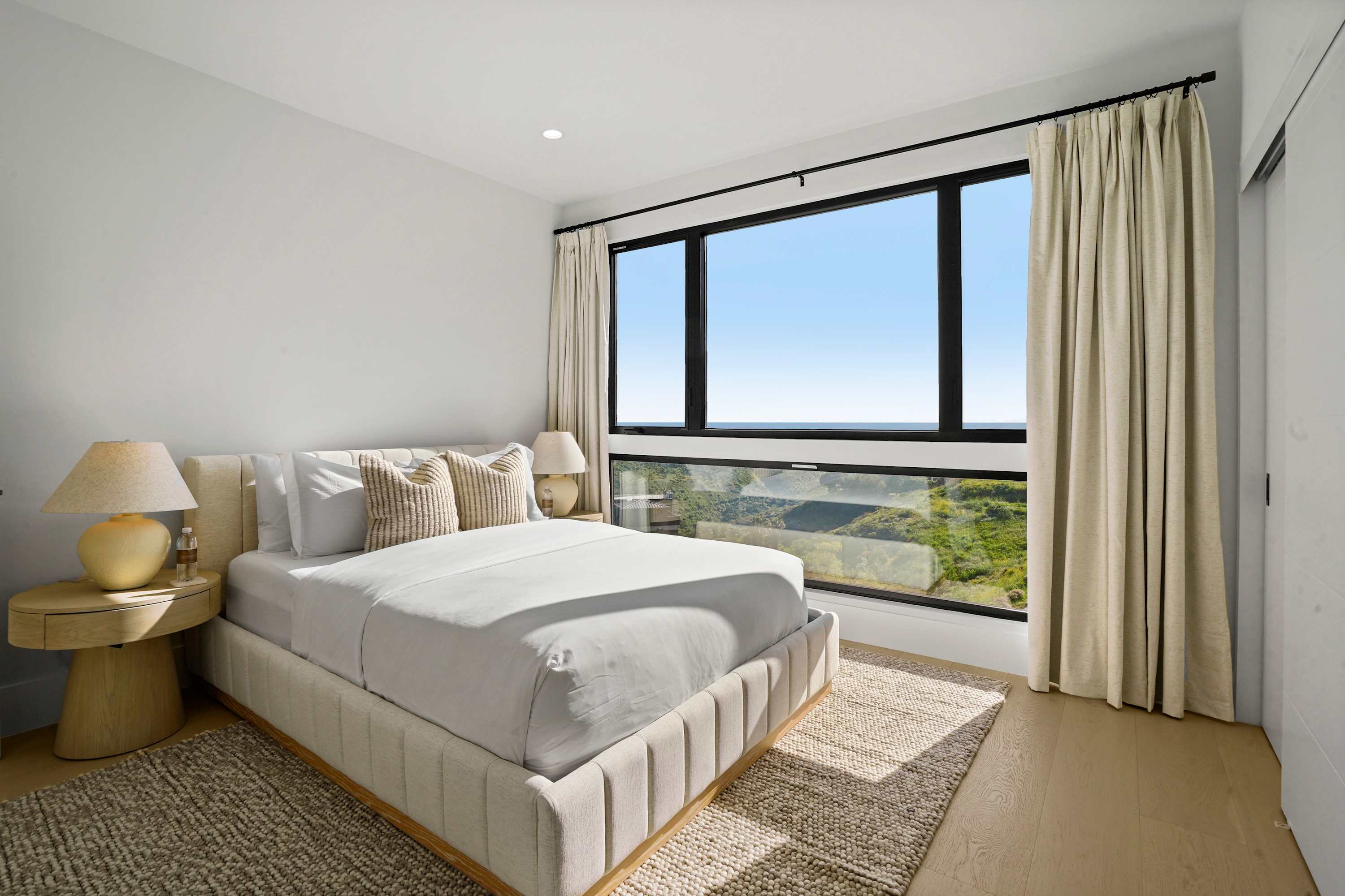 Fresh, hotel-quality linens designed for restful Malibu nights.