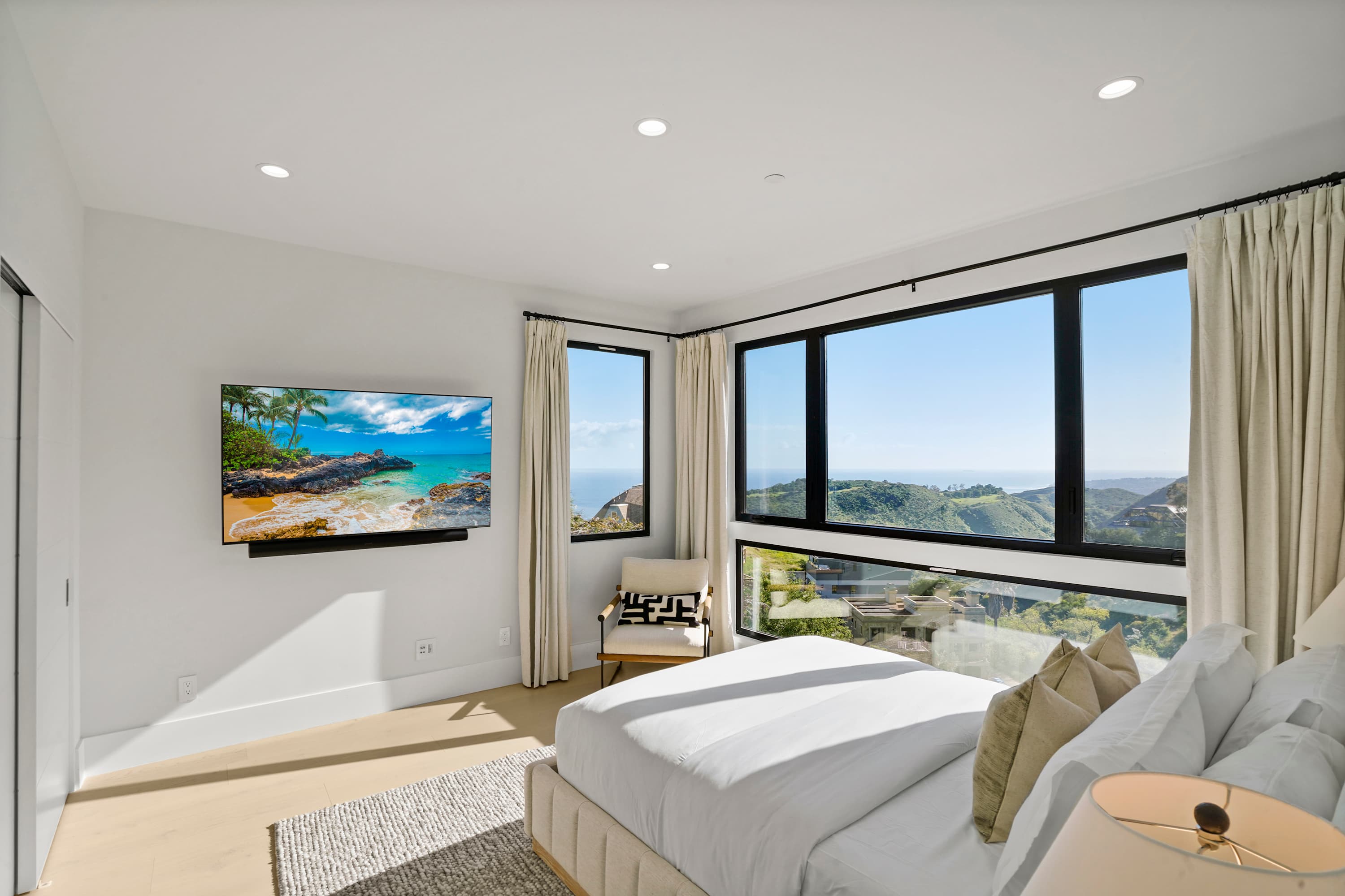 Each bedroom is thoughtfully designed with blackout shades for uninterrupted sleep.