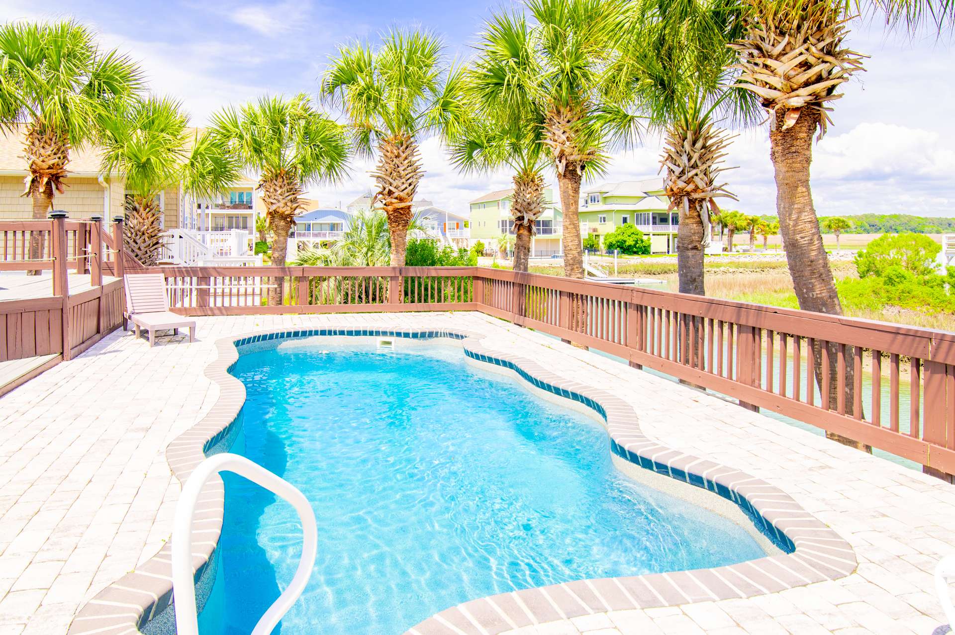 Decked Out Ocean Inlet House Private Pool Tiki Hut
