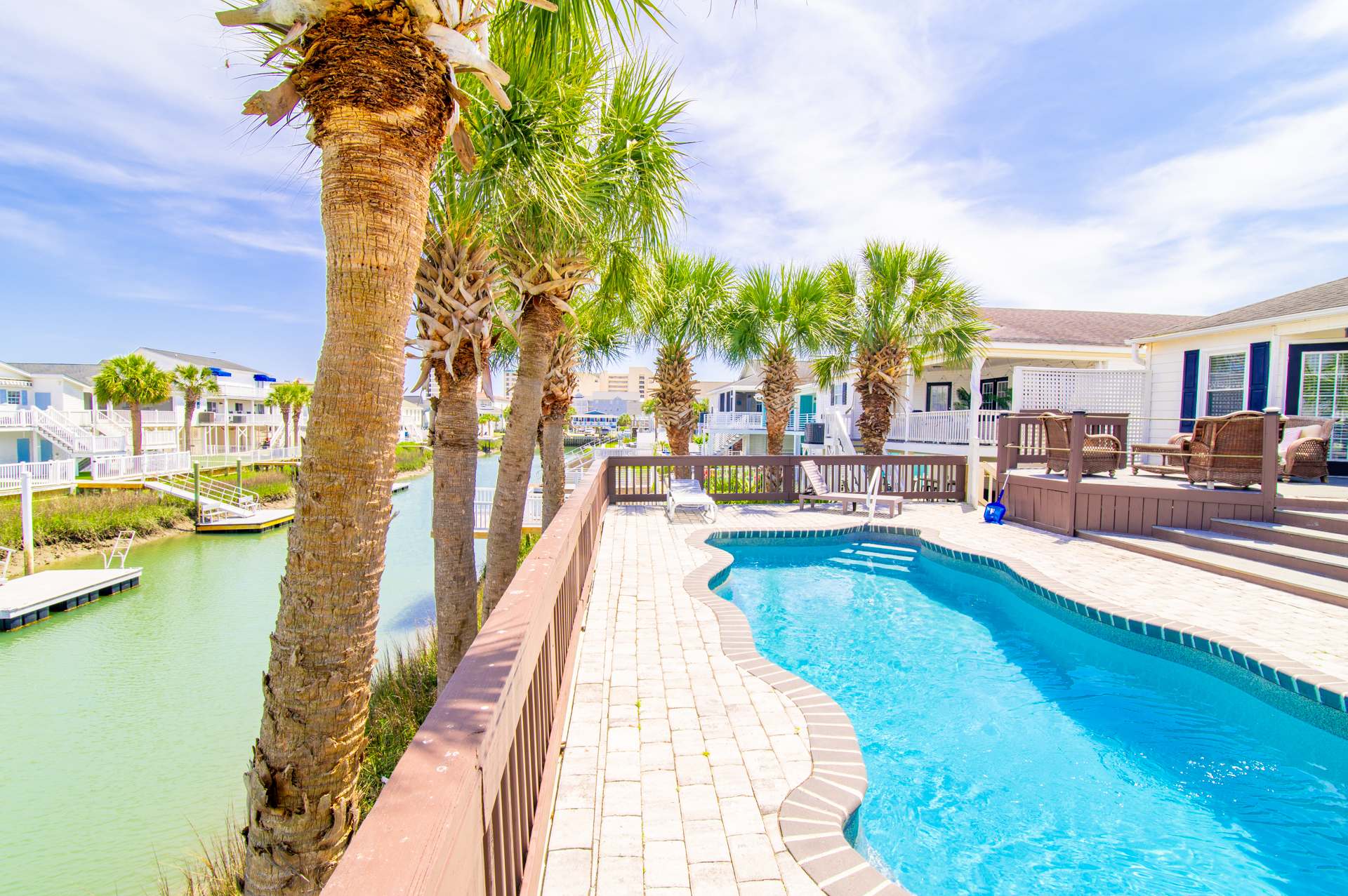 Decked Out Ocean Inlet House Private Pool Tiki Hut