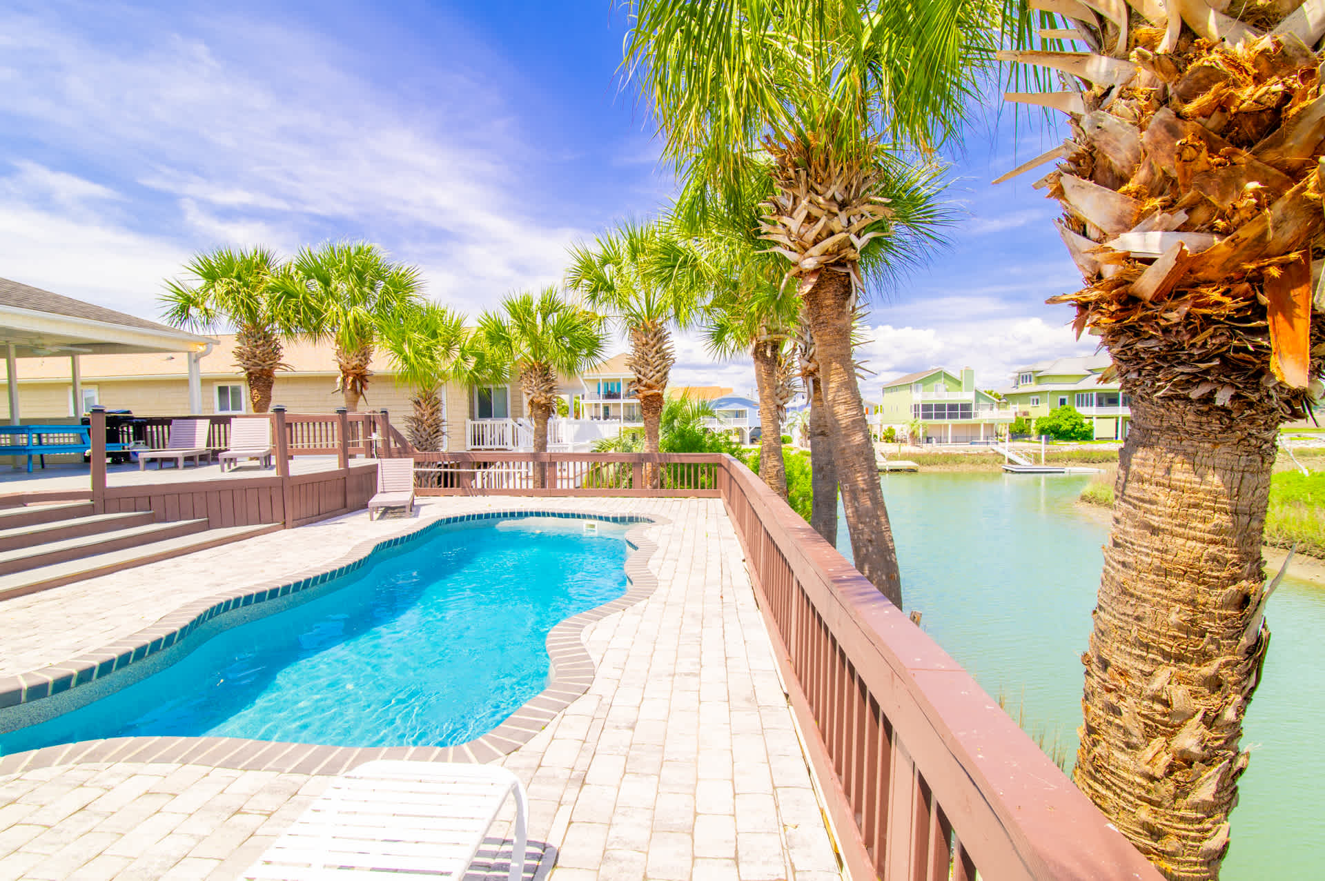 Decked Out Ocean Inlet House Private Pool Tiki Hut