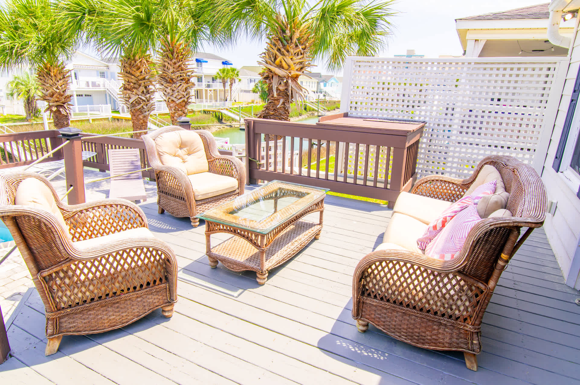 Decked Out Ocean Inlet House Private Pool Tiki Hut