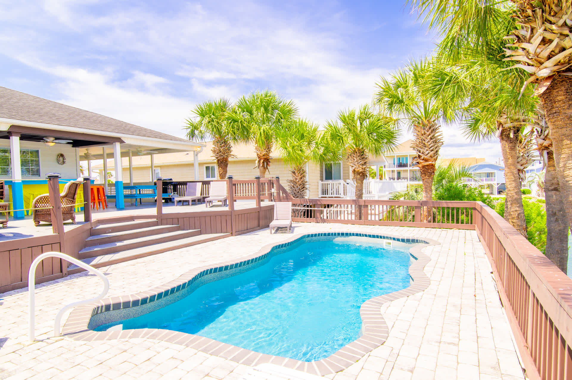 Decked Out Ocean Inlet House Private Pool Tiki Hut
