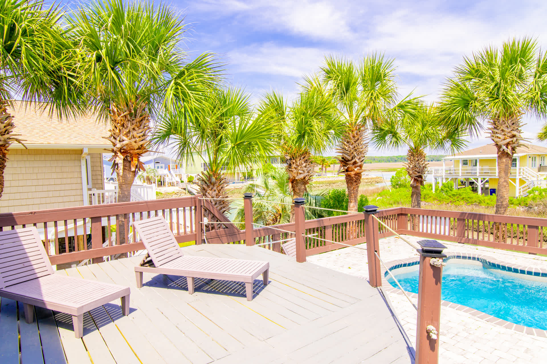Decked Out Ocean Inlet House Private Pool Tiki Hut