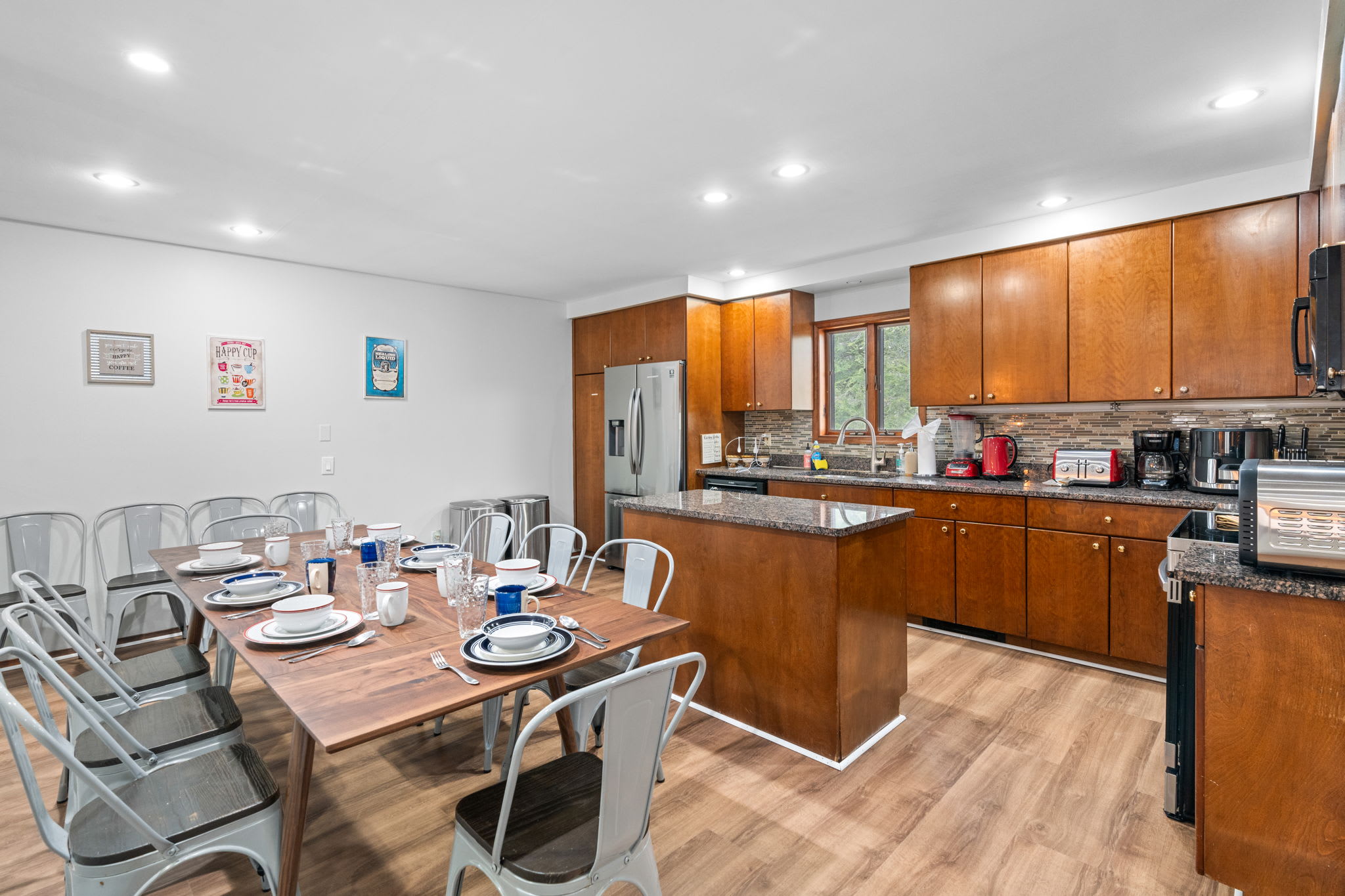 Gather Around the Table
This dining setup is ready for shared meals, laughs, and good conversation with plenty of seating for everyone.