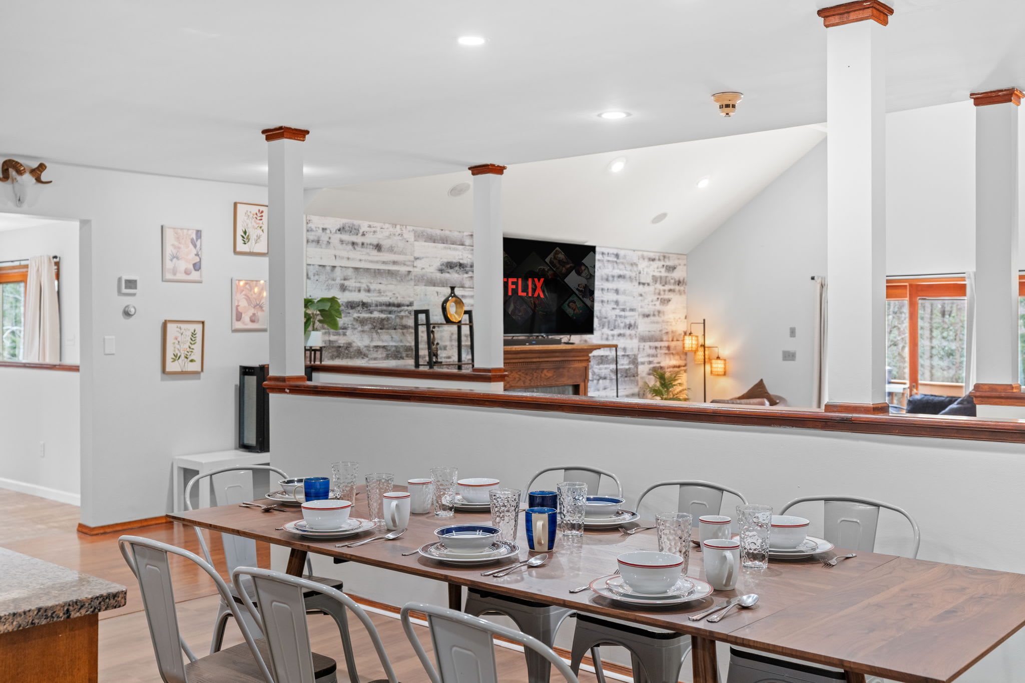 Dine with a View
Enjoy meals just steps away from the living area while soaking in the open-concept charm and natural light.