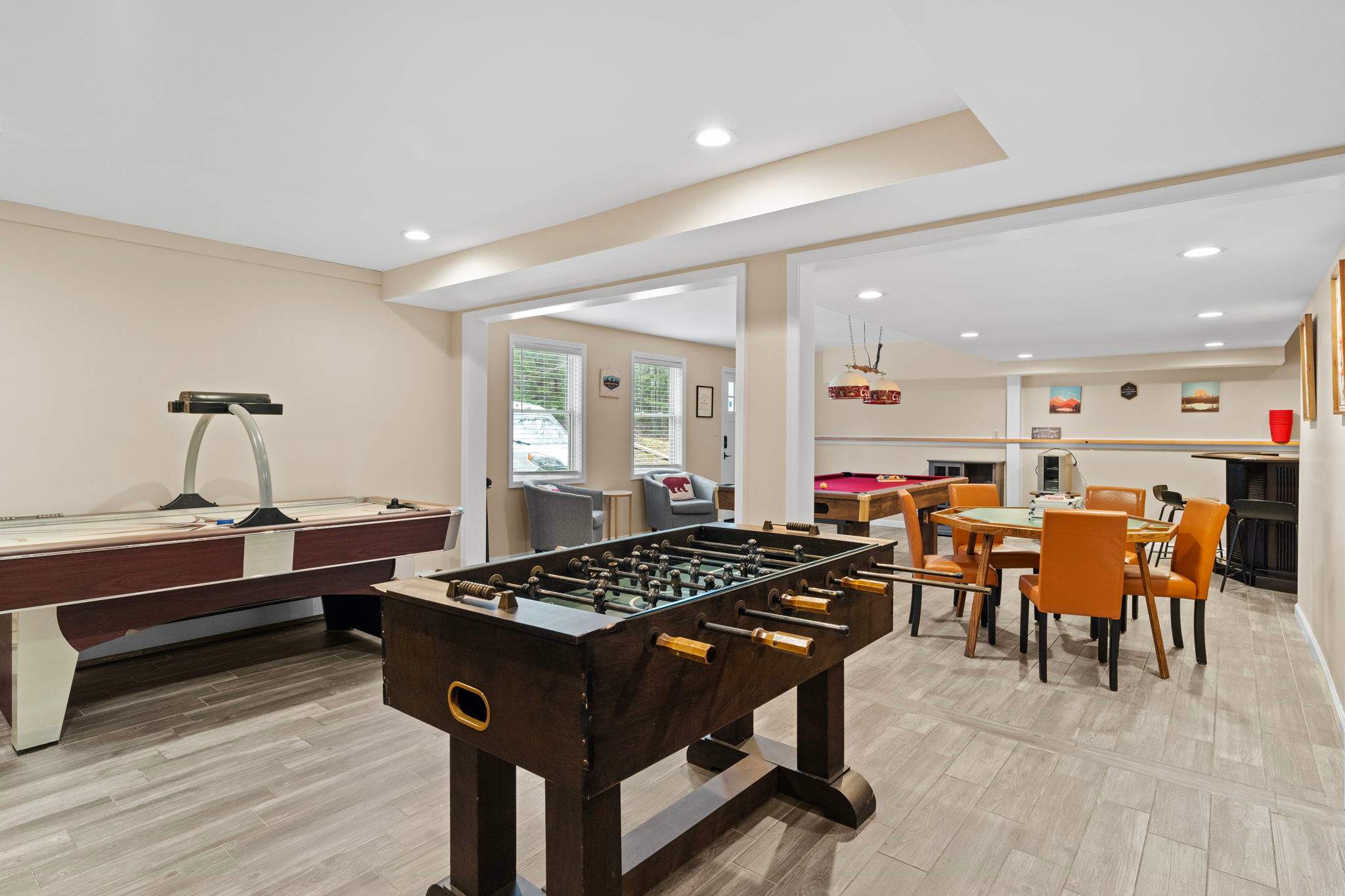 Fun for All Ages
Foosball, pool, and board games galore. This rec space keeps everyone entertained rain or shine.
