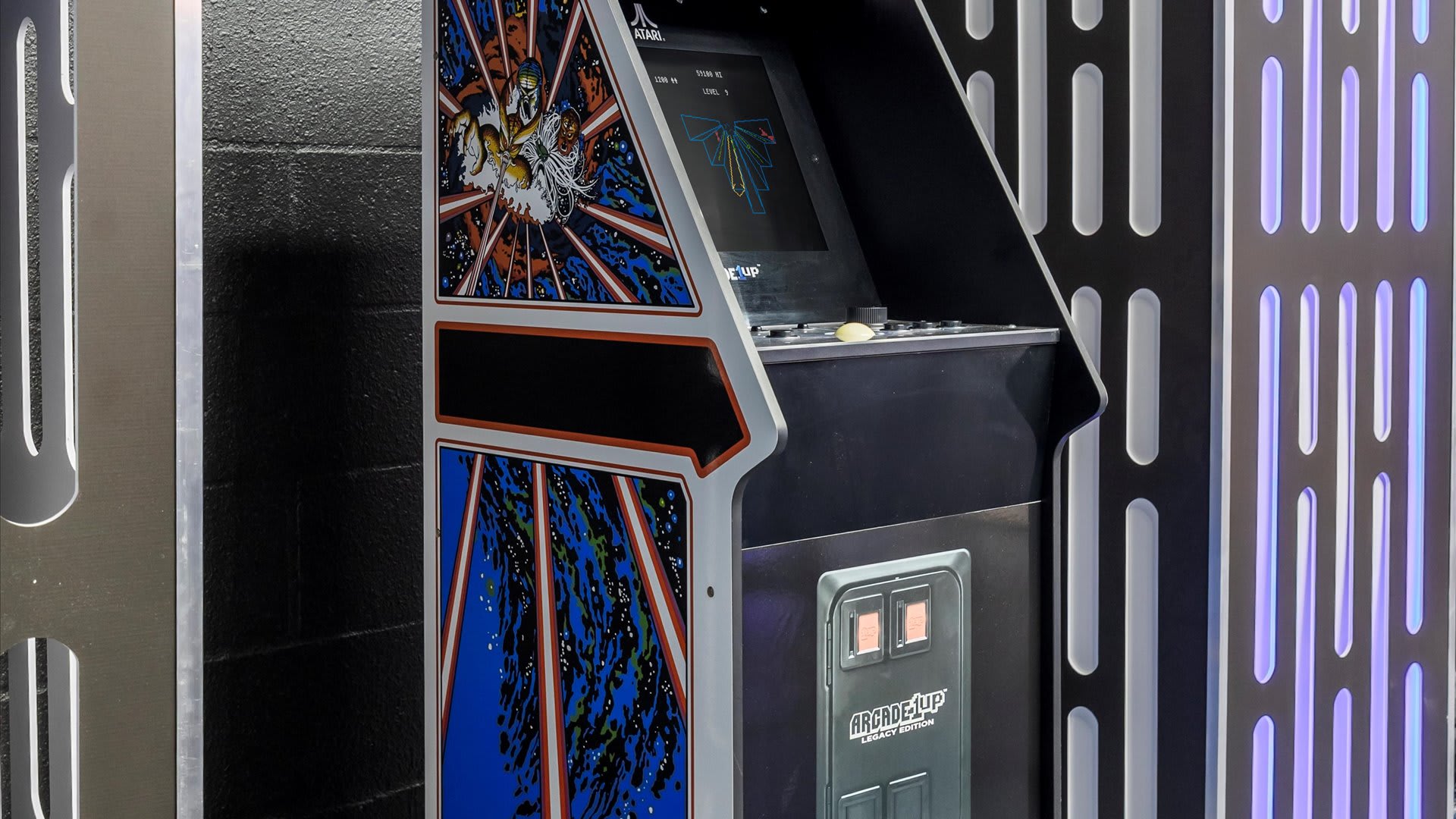 Arcade games in themed games room