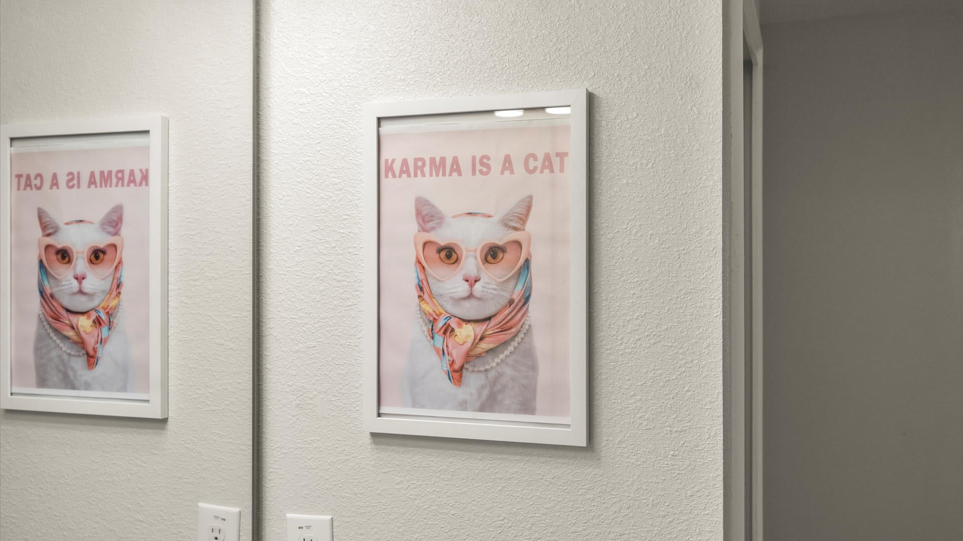 Stylish bathroom artwork