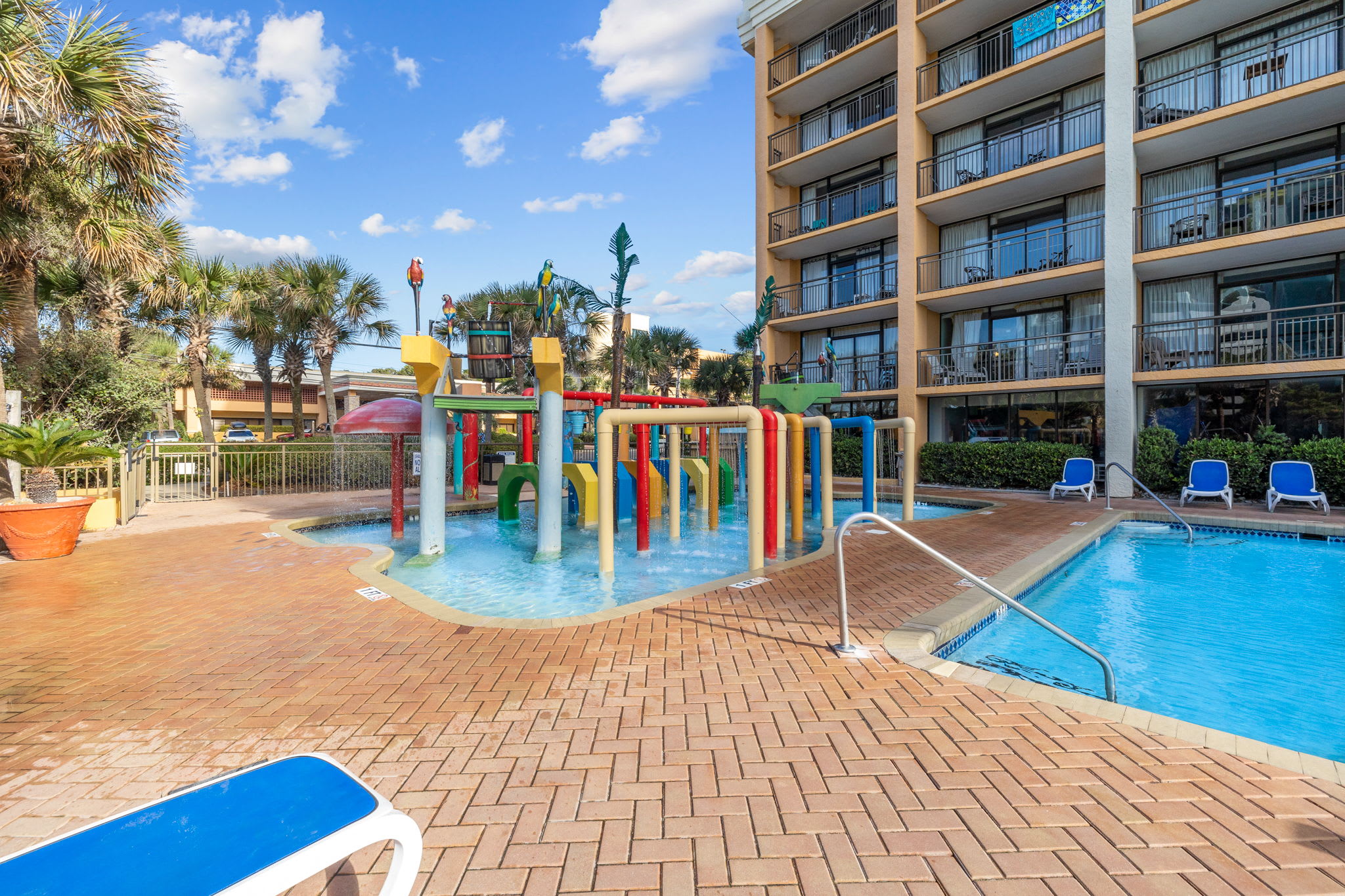 Enjoy the pool deck