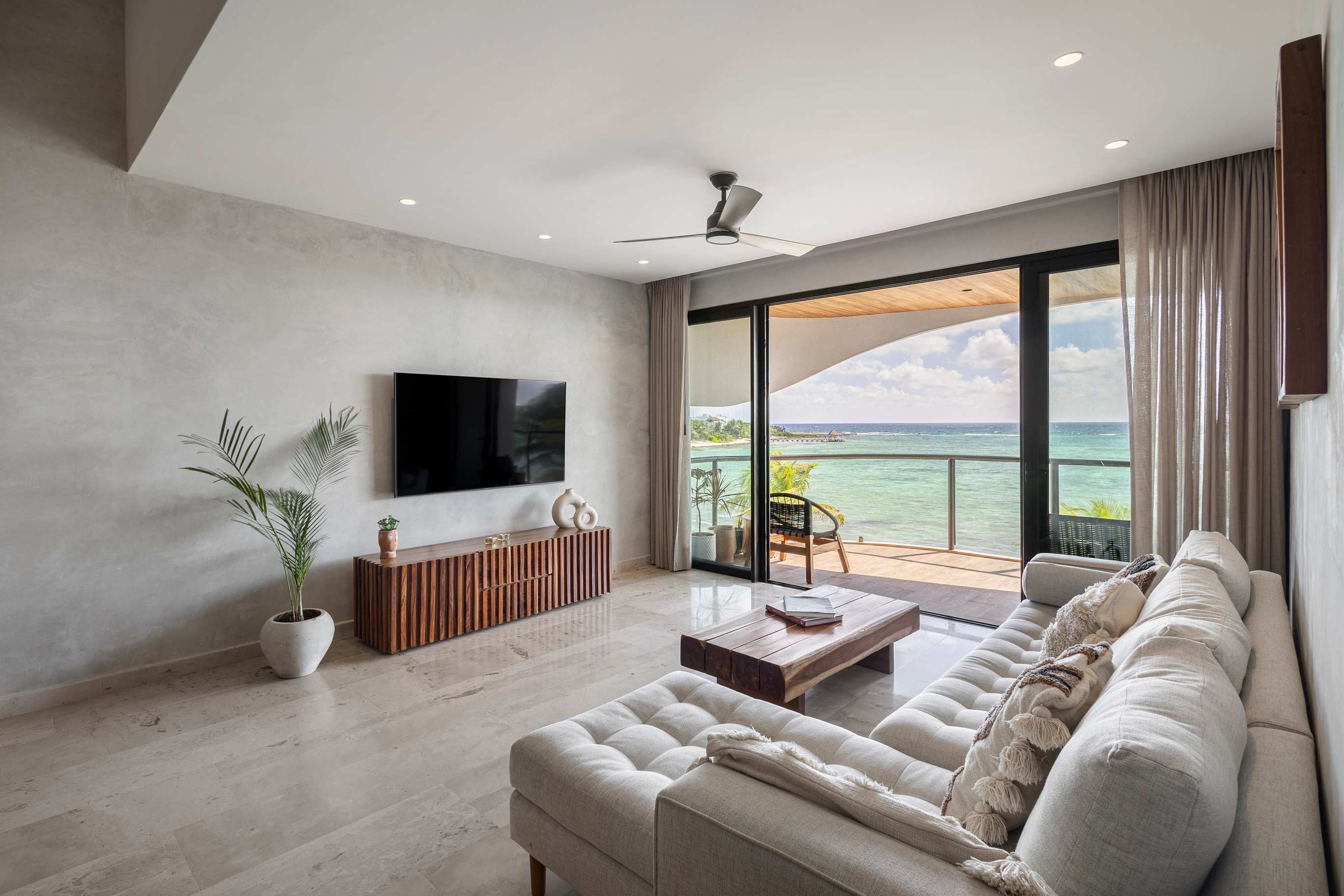 Oceanfront 3-Bed Luxury apt, car included, Tulum — tulum, Quintana Roo — vacation rental