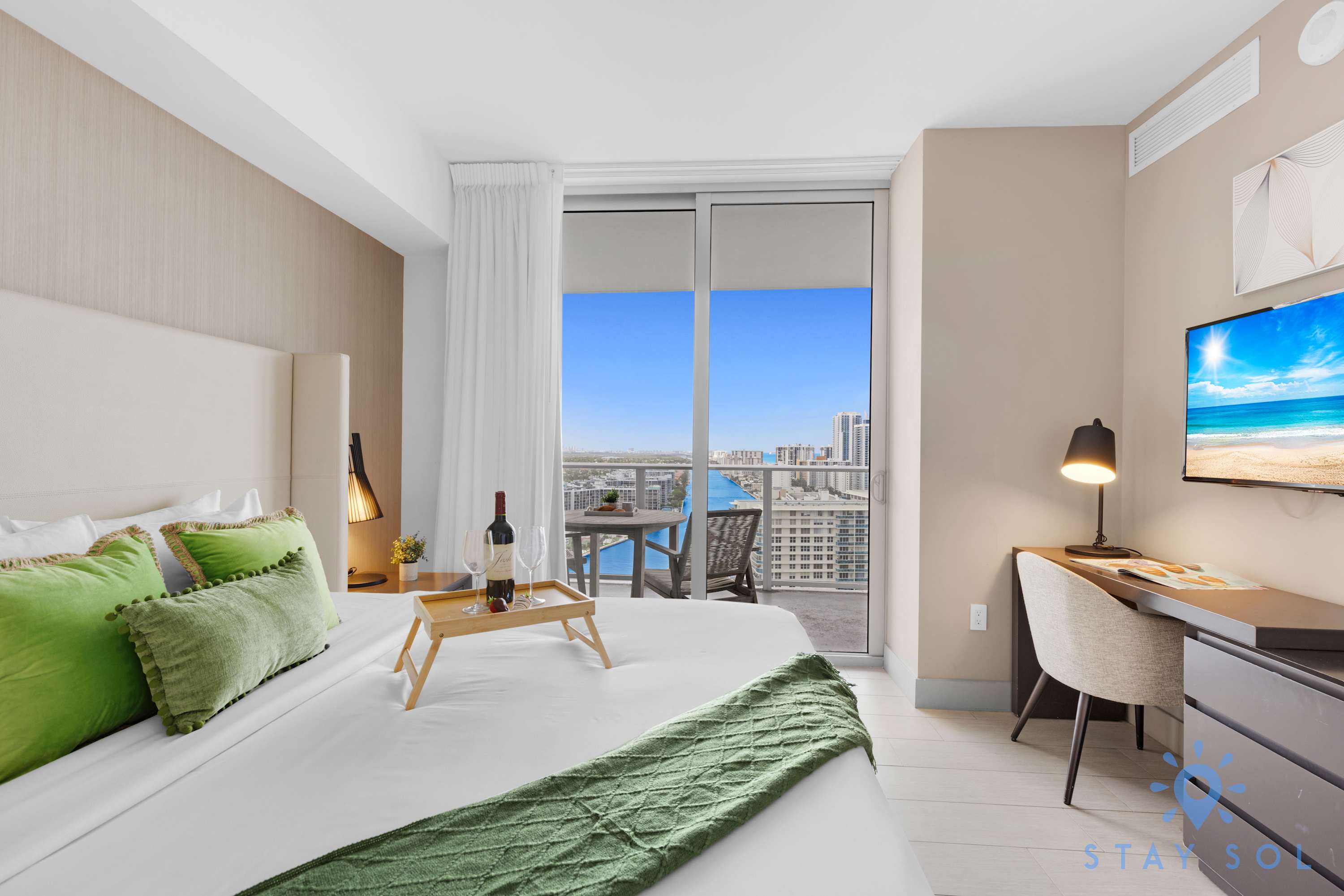 Bayview Luxury: 2BD with Stunning Views and Pools