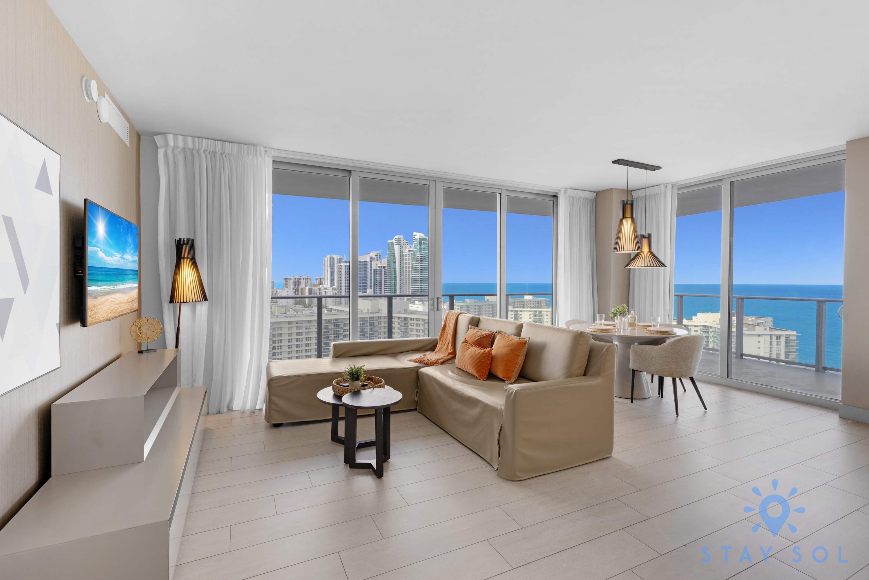 Bayview Luxury: 2BD with Stunning Views and Pools