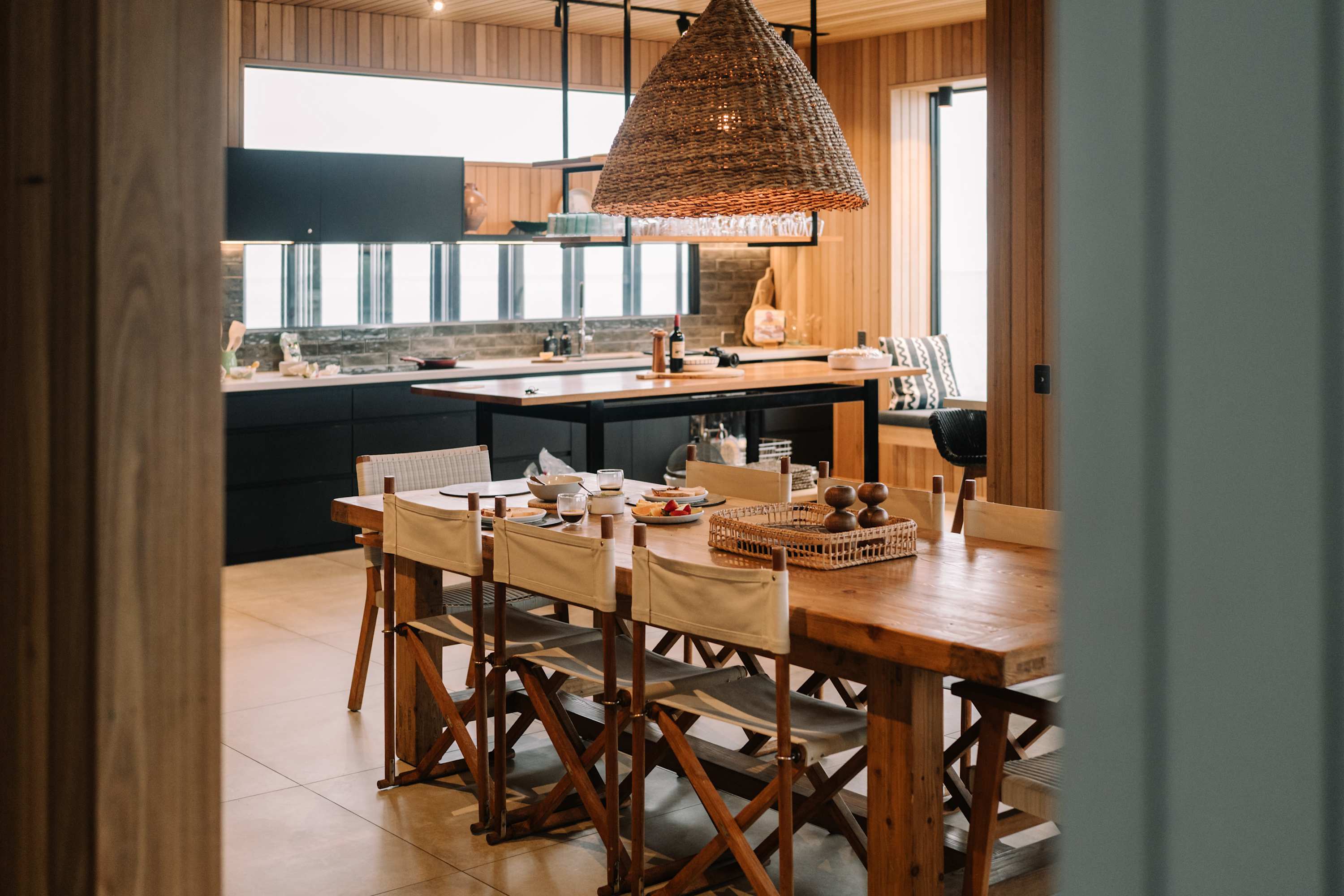 Dining area and kitchen