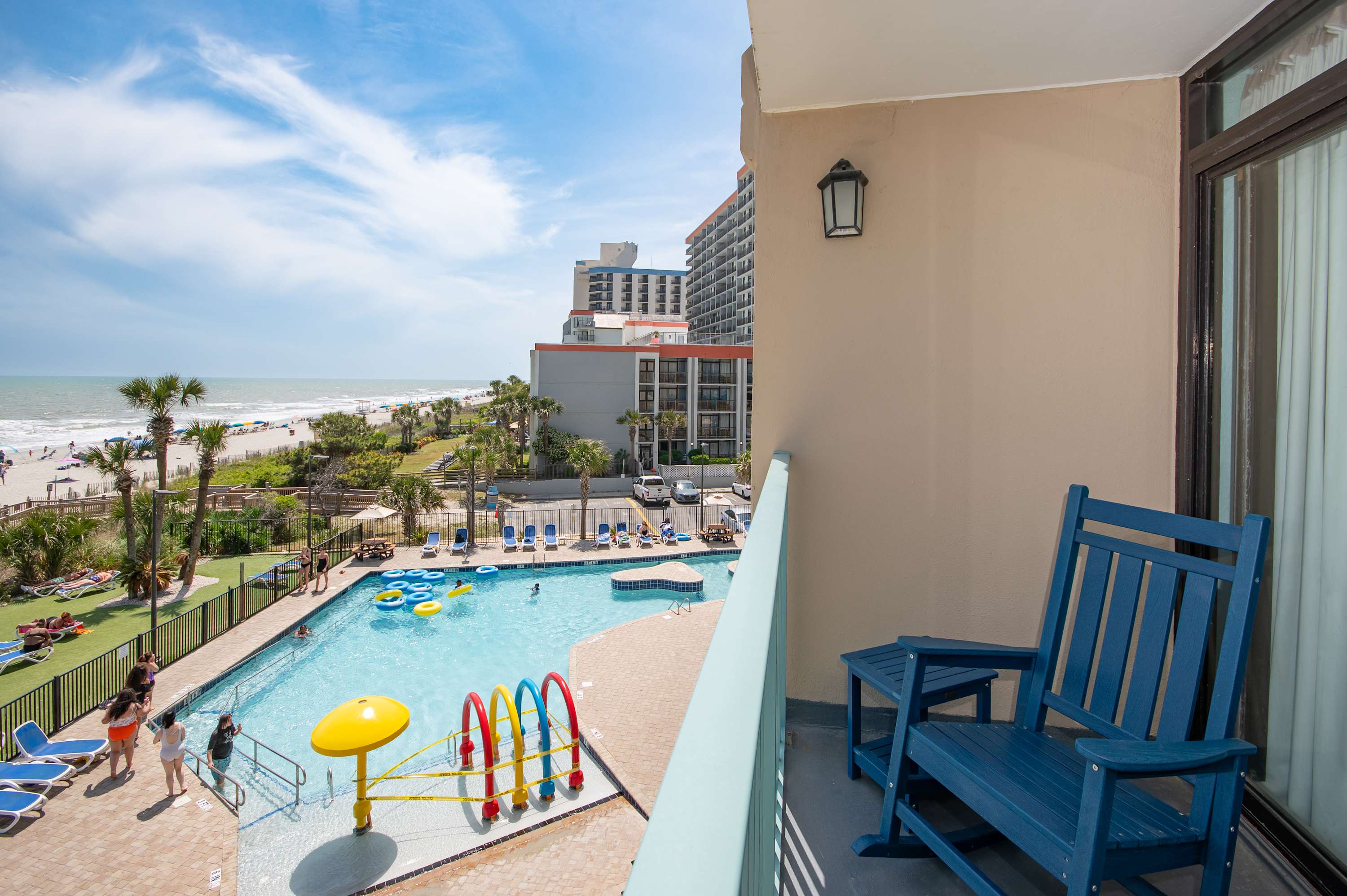Incredible beach and pool views await