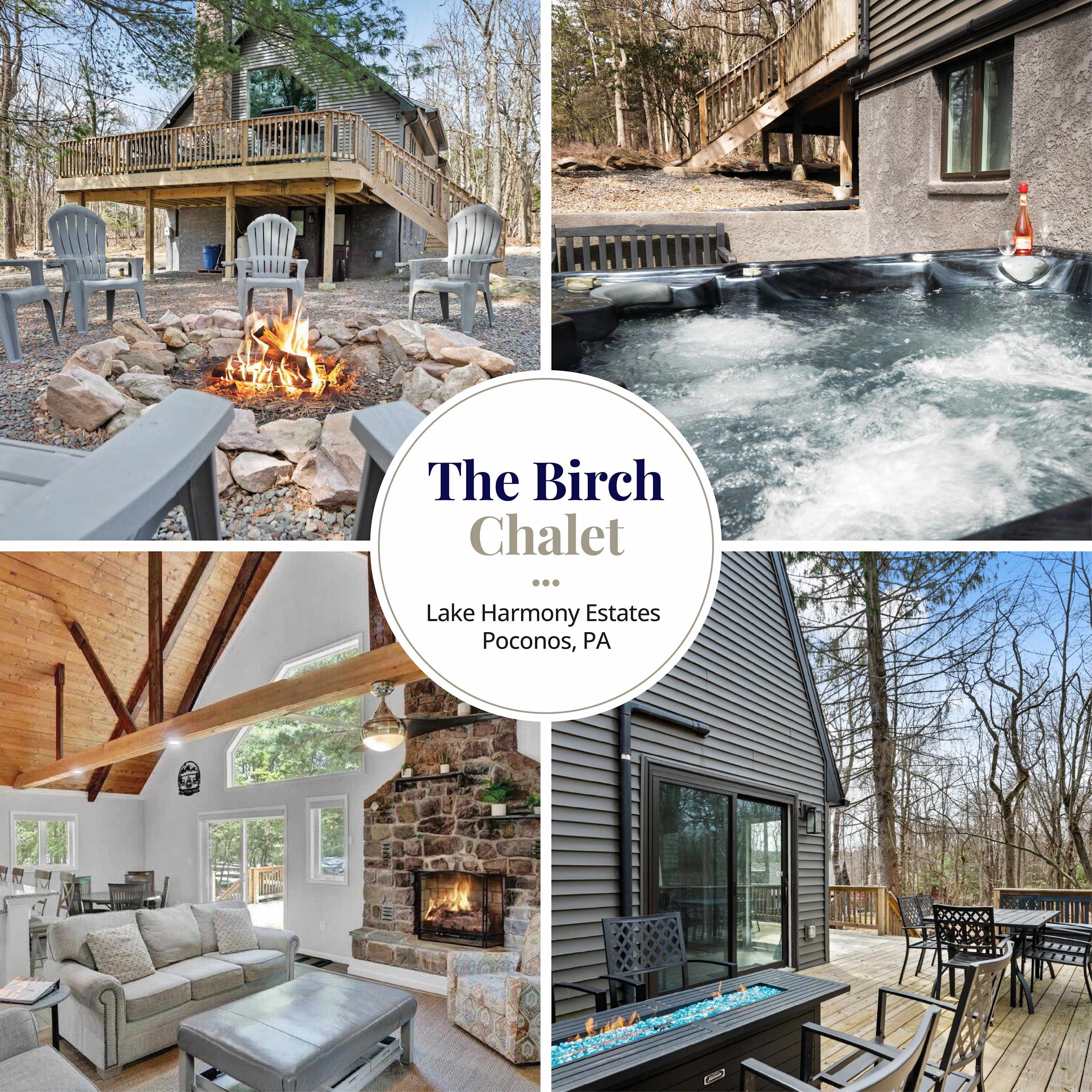 The Birch Chalet: Hot Tub, Fire Pits & Lake Access