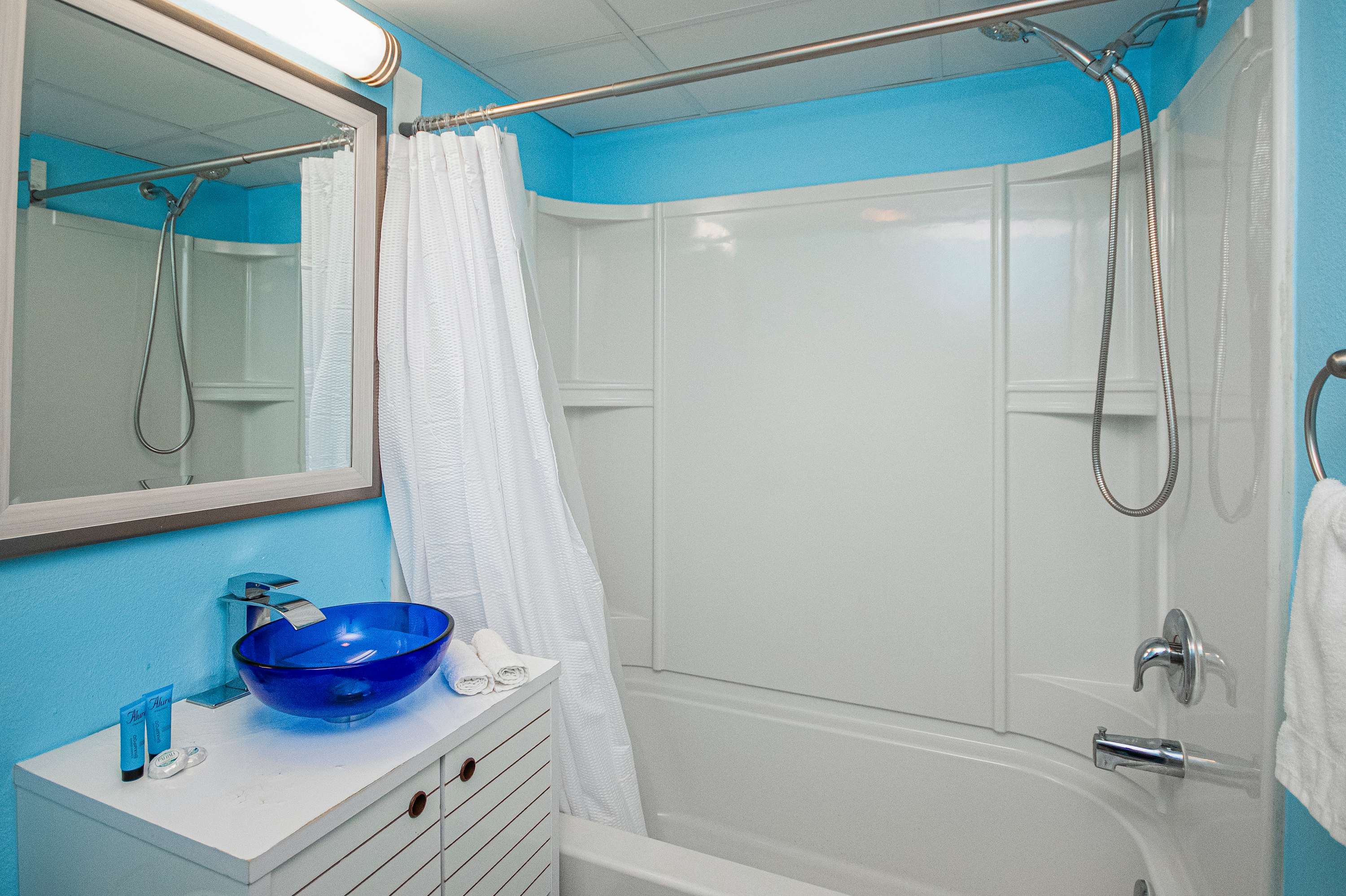 Relax and unwind in a bathroom that feels like a personal spa.
