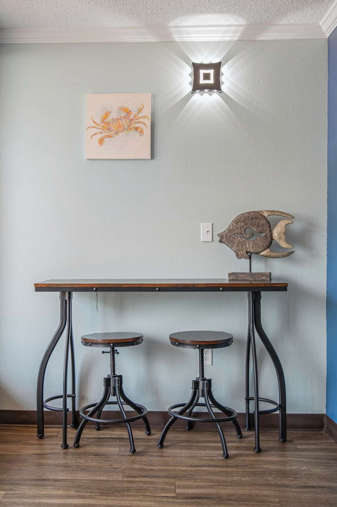 Comfortable seating and ample space make dining a pleasure.