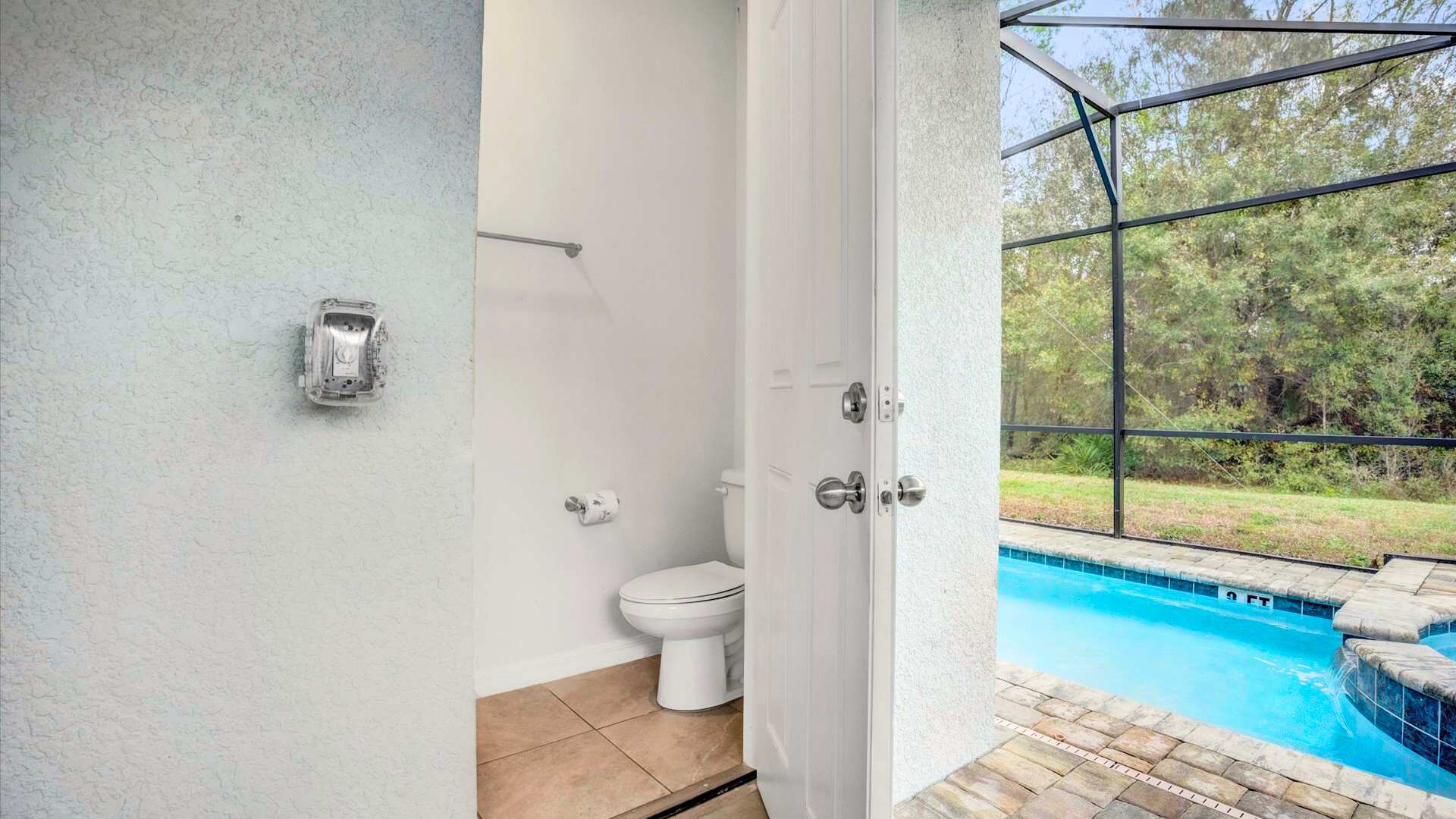 Outdoor Pool Bathroom