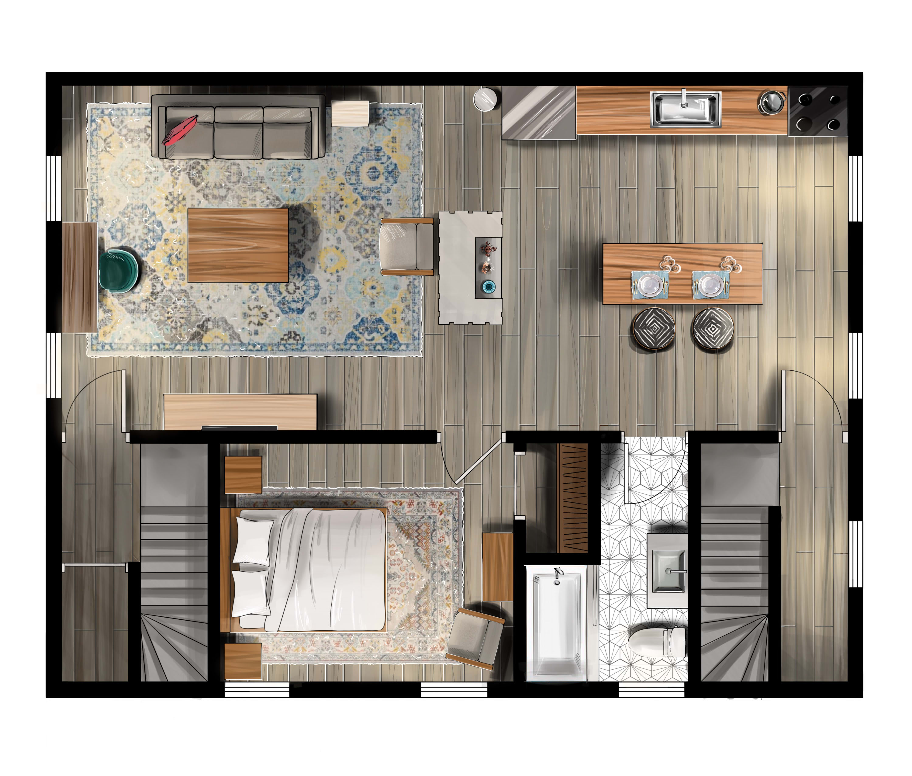 Historic Apartments in Center, Warren - Sleep 8!