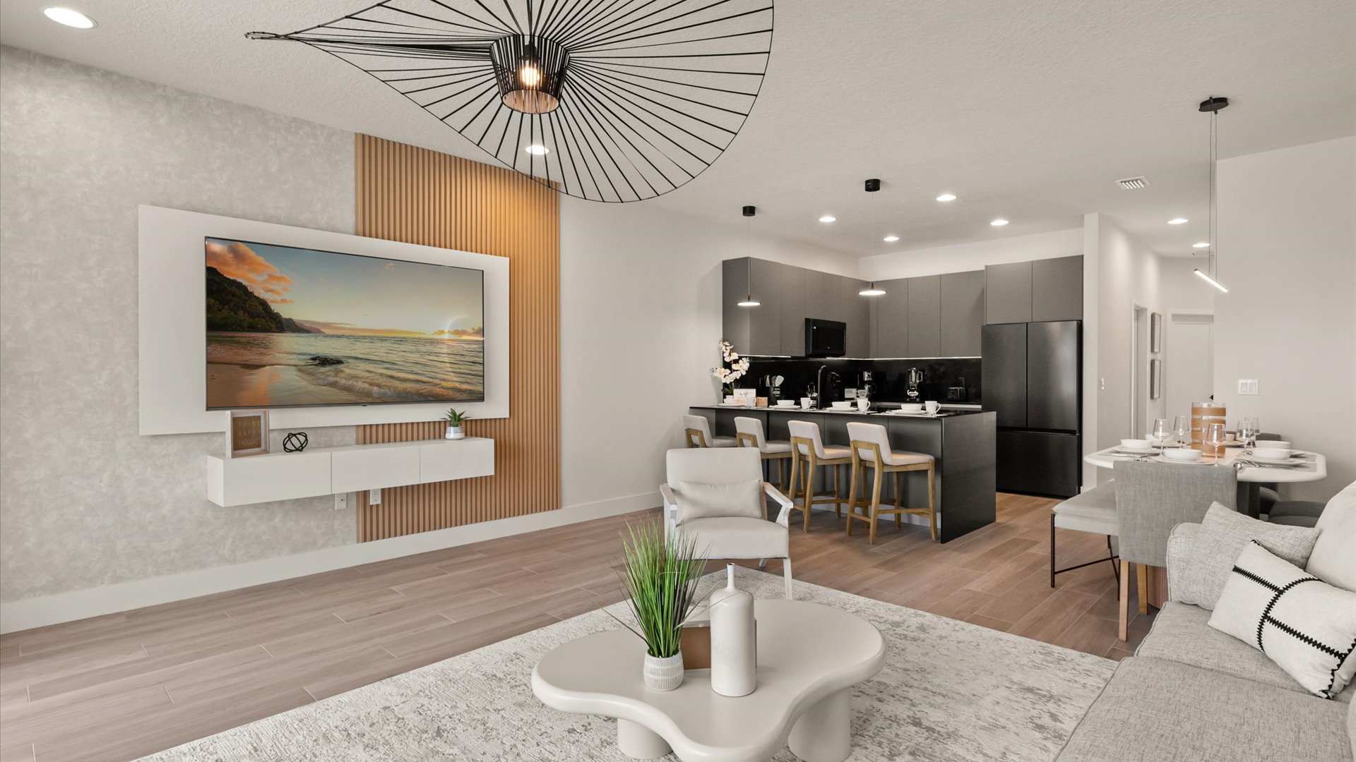 Luxury living space with modern furnishings