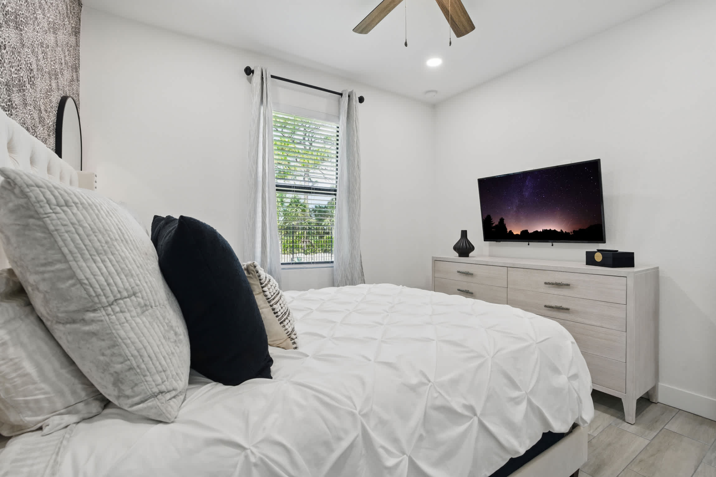 Each of the bedrooms in the home has a smart TV for your entertainment