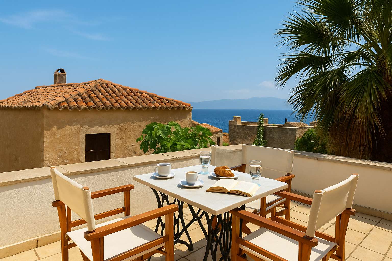 Menexes Suites | Melica Suite Balcony w/ Sea View — Monemvasia, Peloponnese — vacation rental