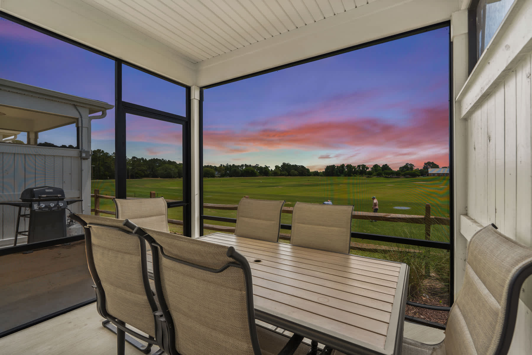 Outdoor seating with a view!