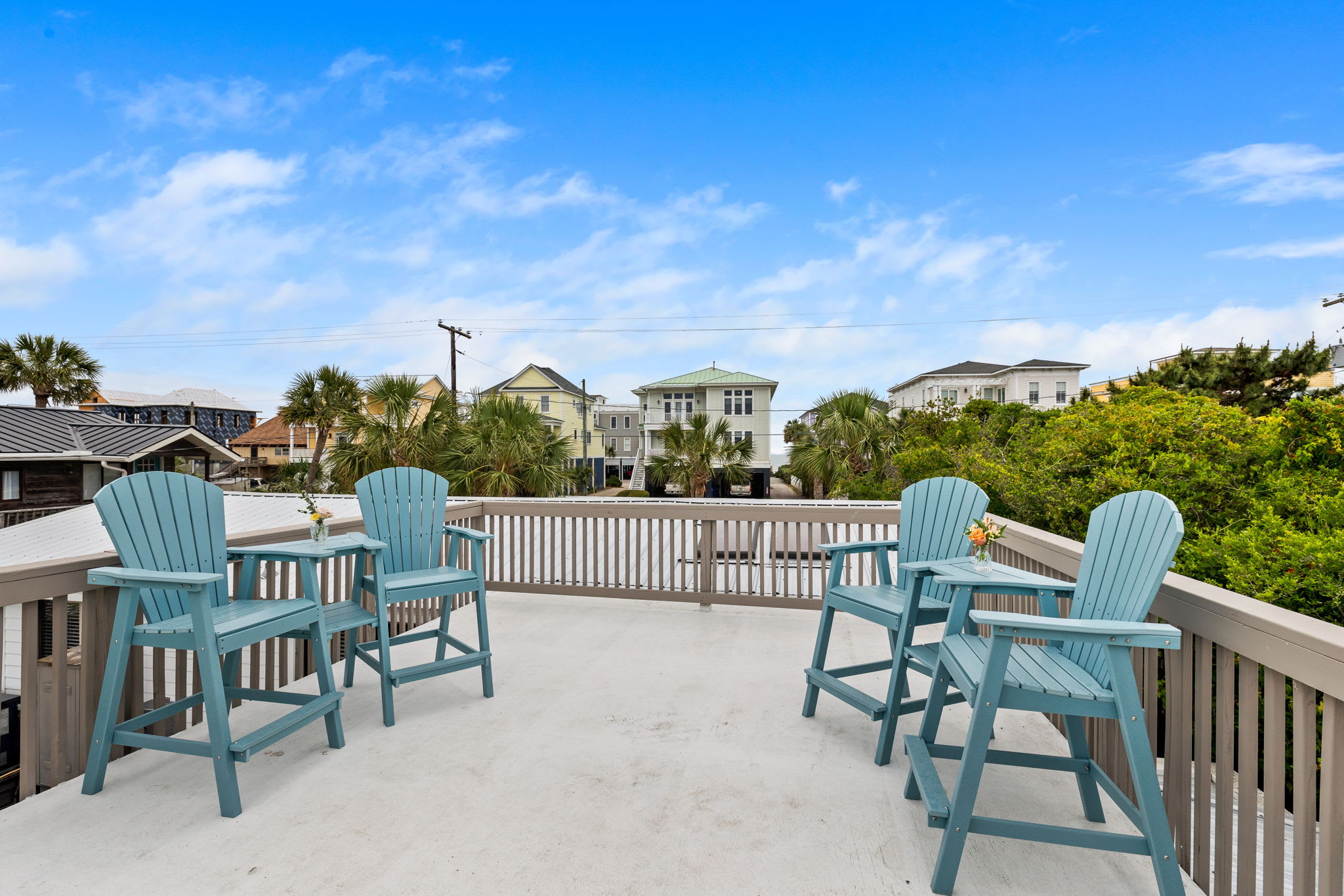 Rooftop seating for your group! Endless views of the marsh, ocean and even the Ravenal Bridge! 