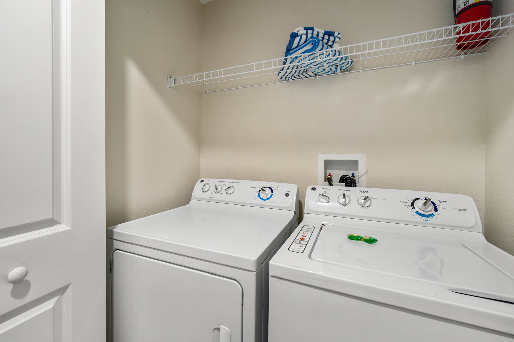 In unit washer and dryer