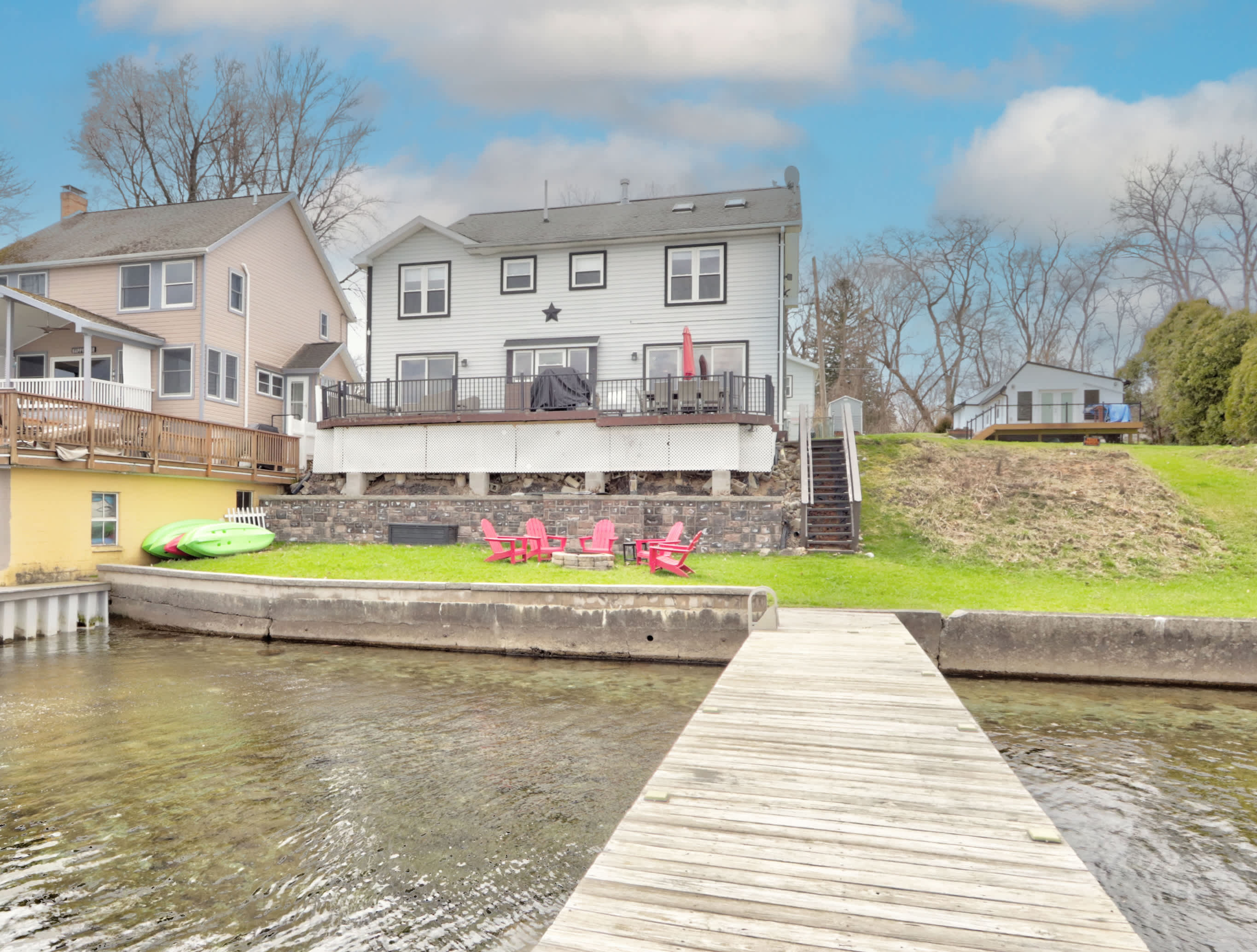 Lakefront House w/ Kayaks, Fire Pit & Game Room — Geneva, NY — vacation rental