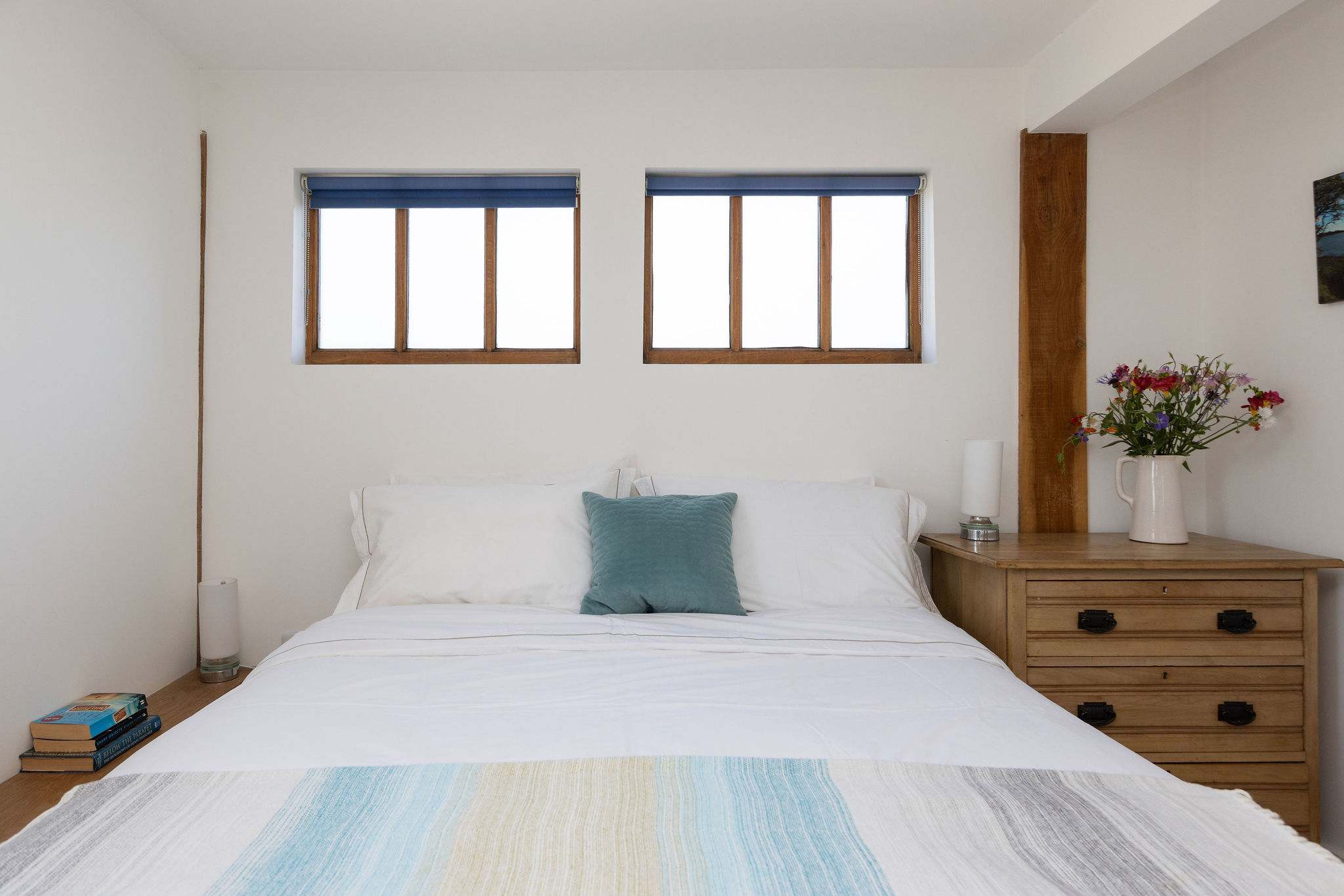 Comfy bed for a great night's sleep.