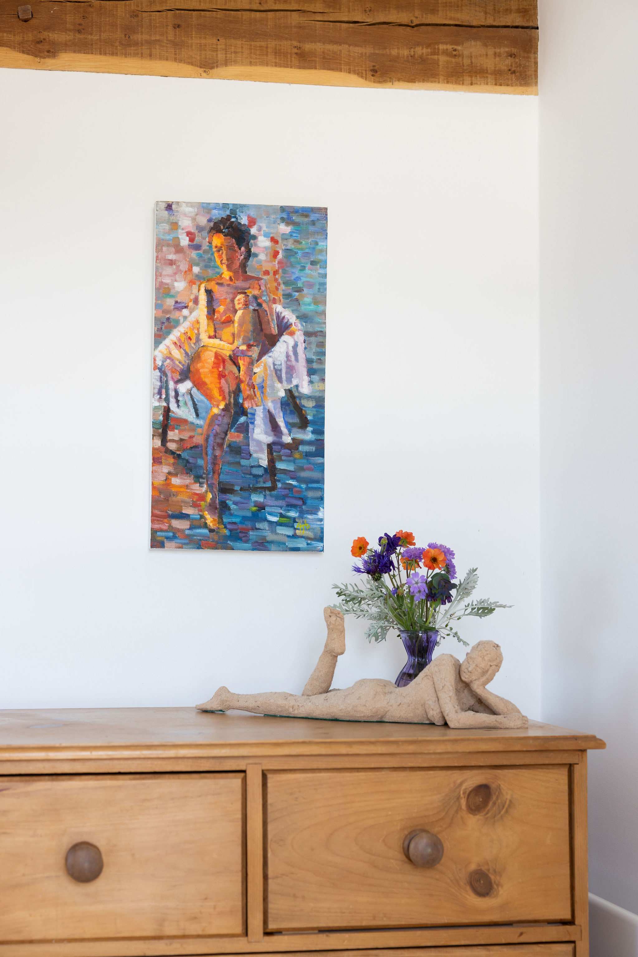 Country style runs throughout the home.