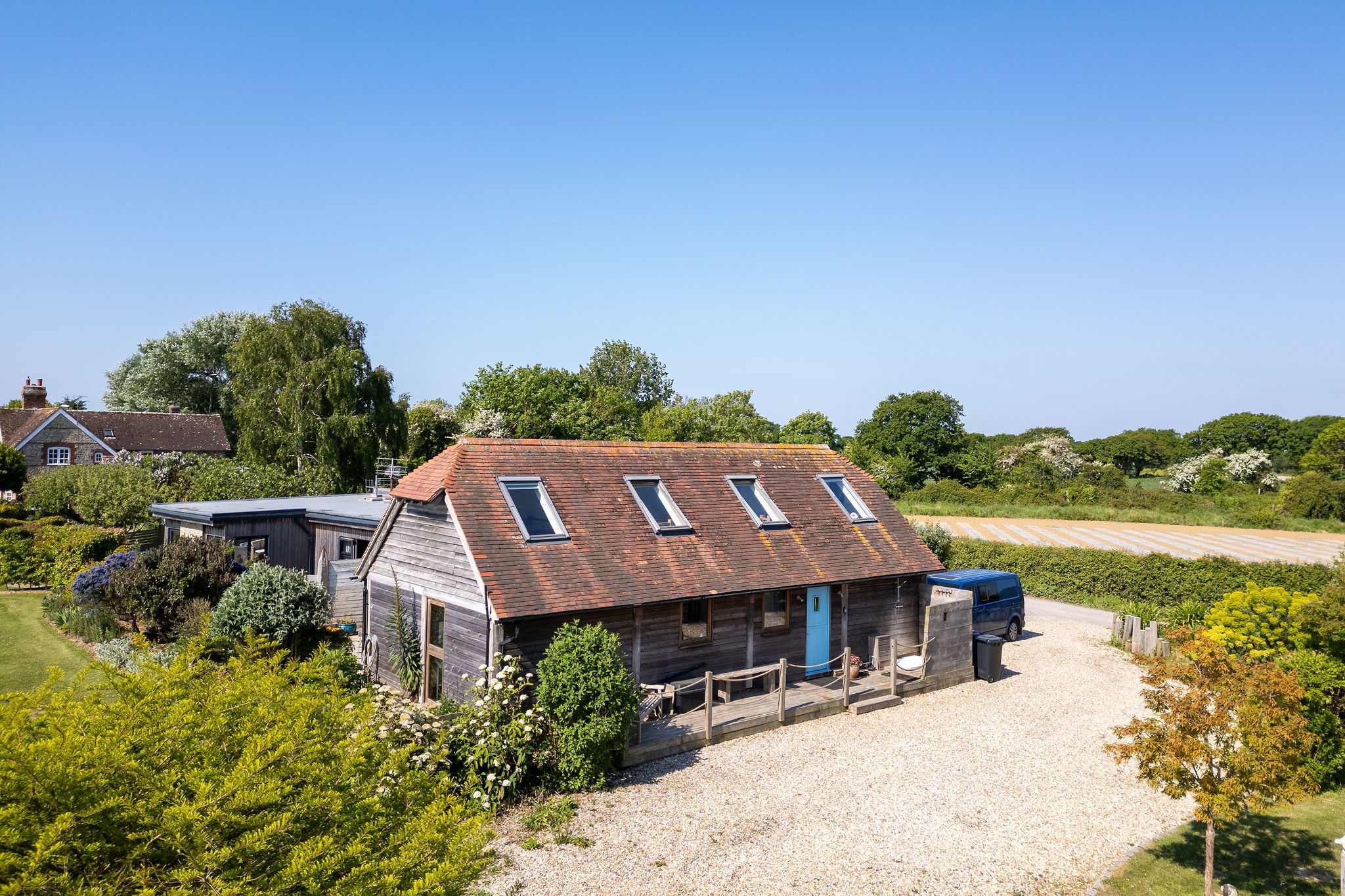 There is plenty of parking for both the barn and the lodge.