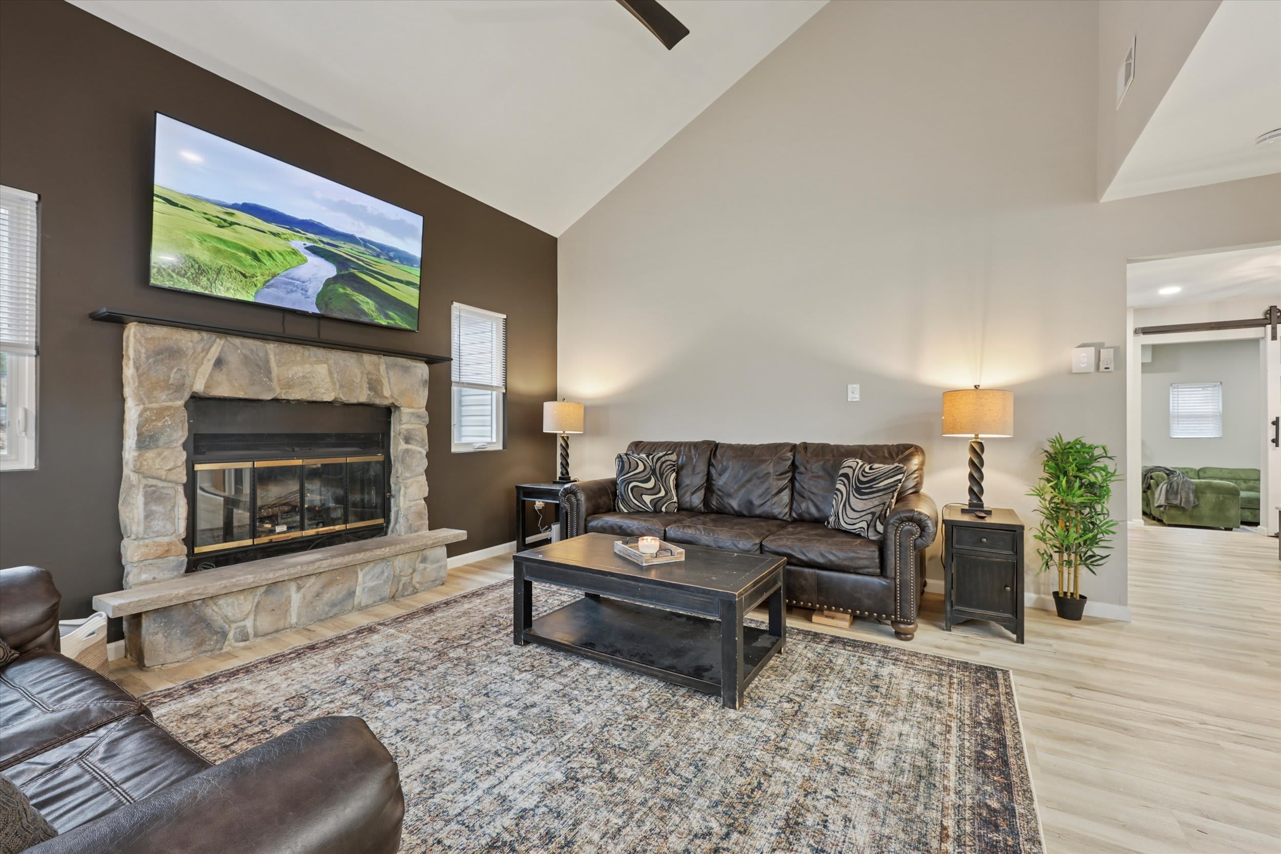 Open living area flows into dining and kitchen for easy gathering