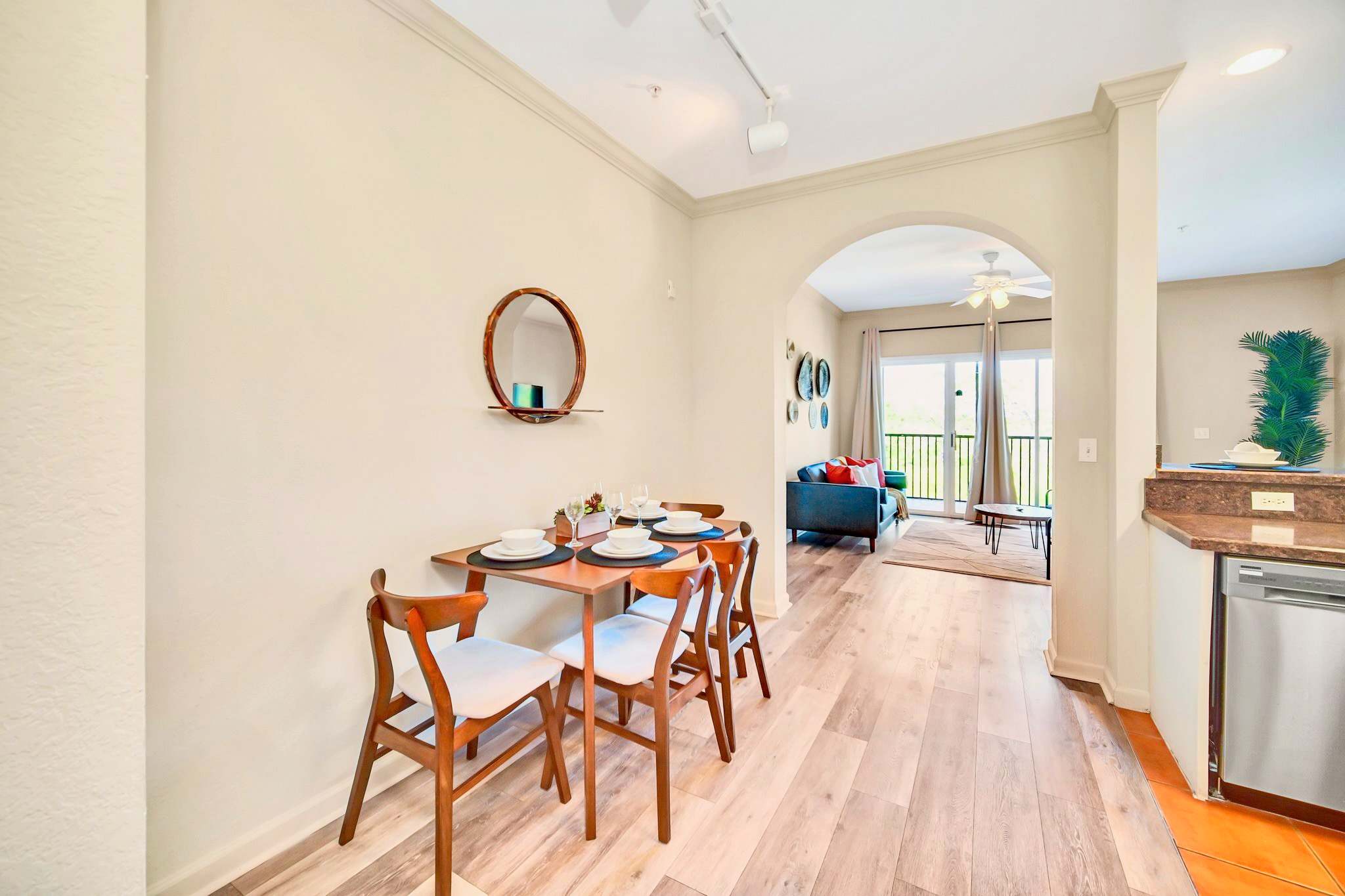 Dining area for shared meals 