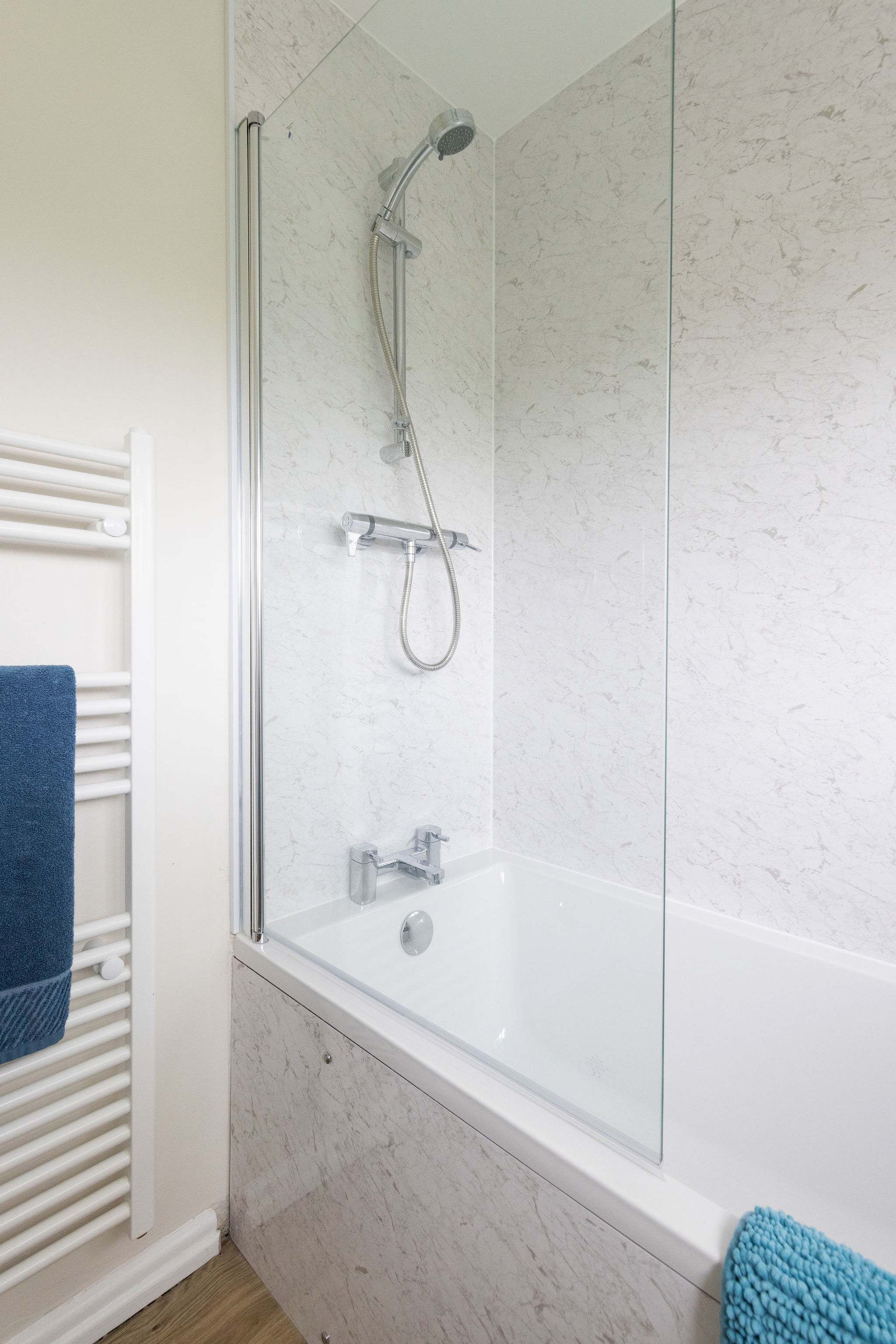 Over head shower or bath....choice is yours!