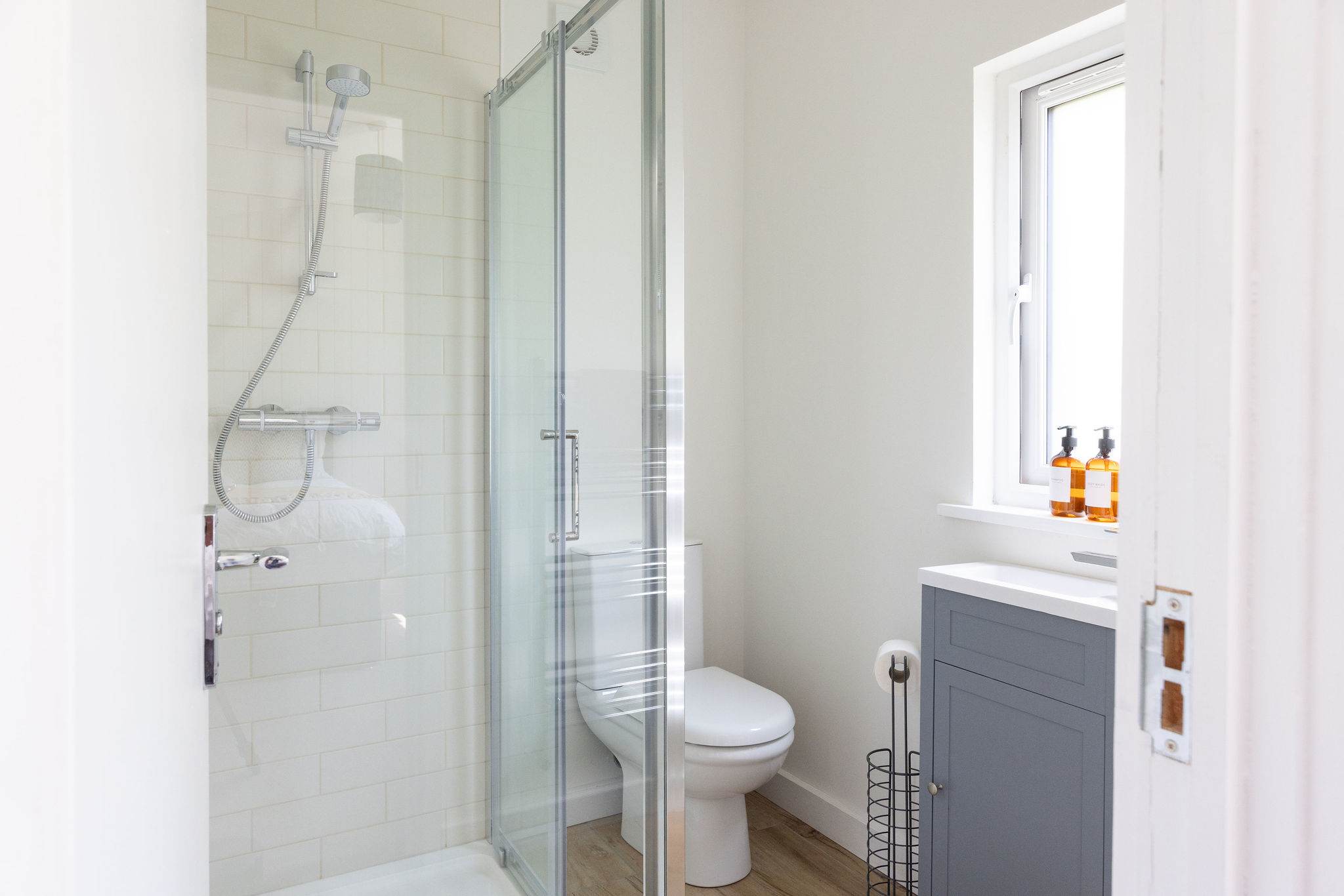 Modern ensuite with walk-in shower