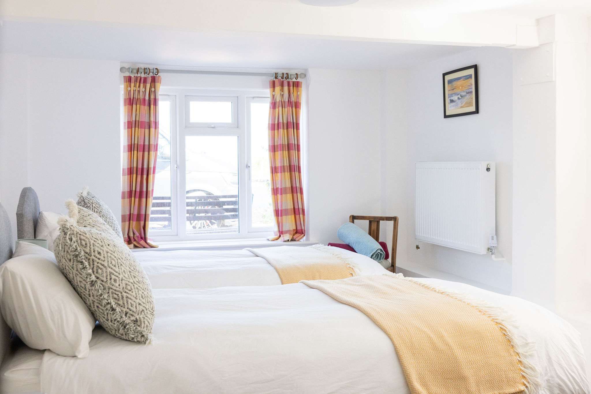 Ground floor twin room with bright outlook