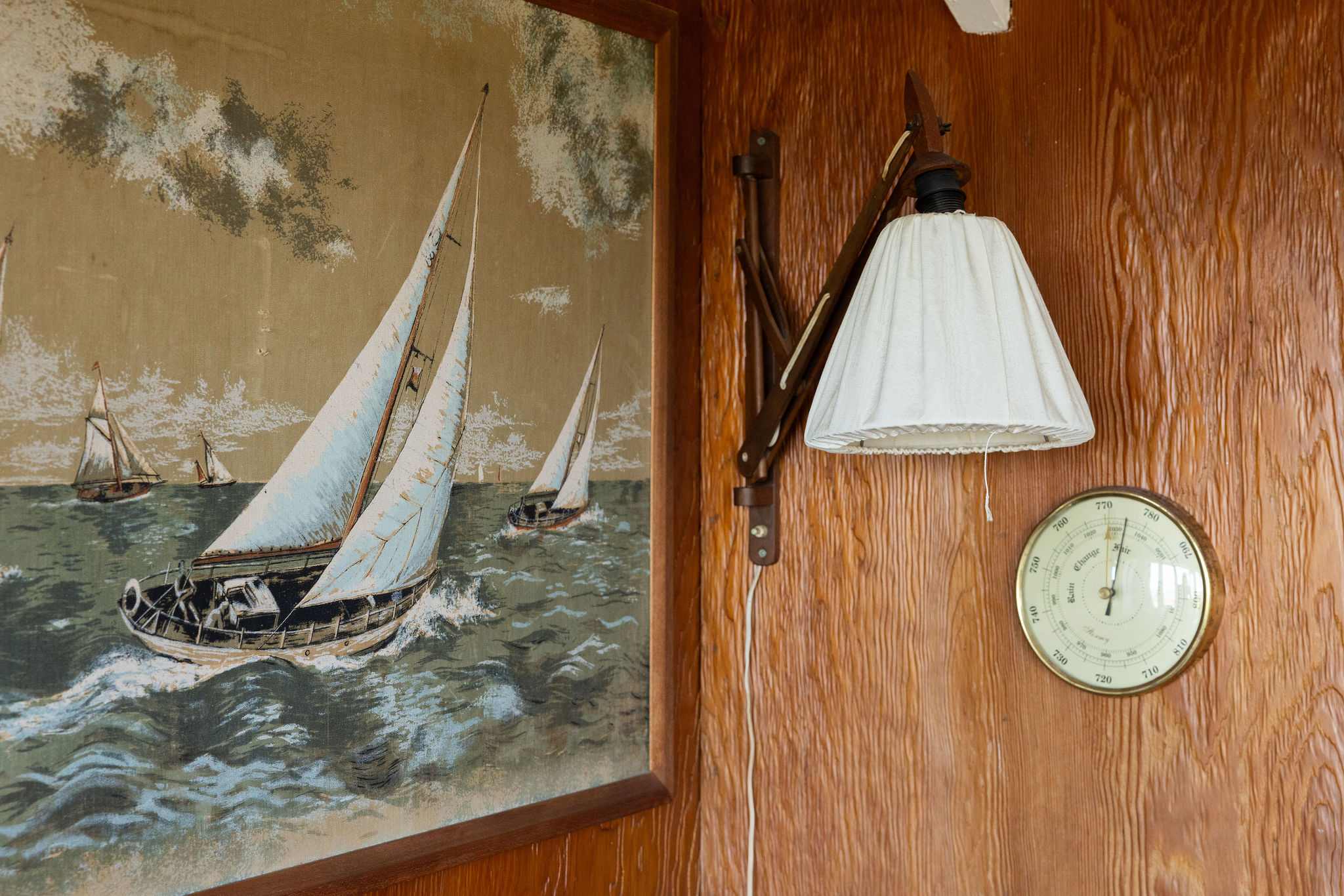 Sailing art meets mid-century style