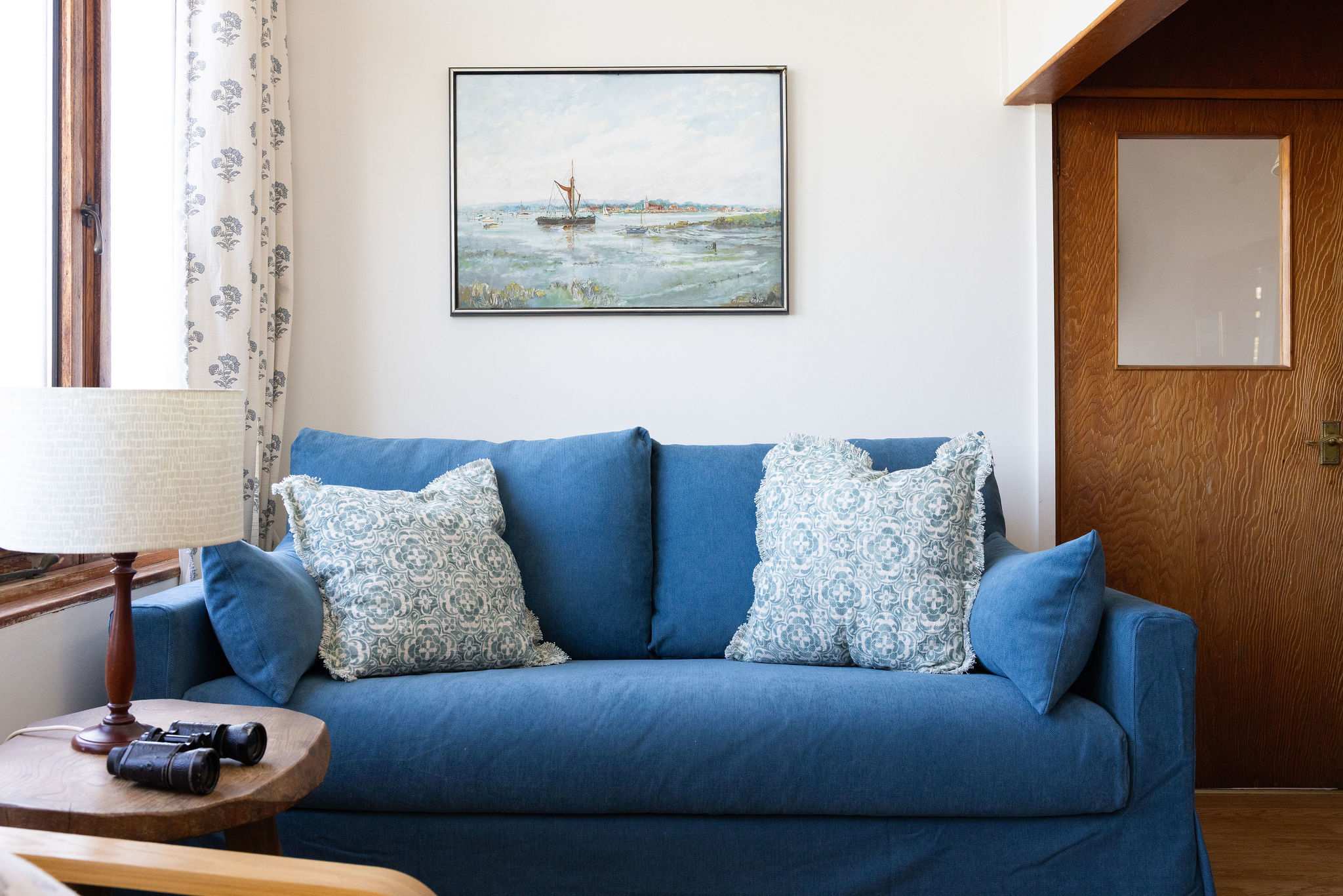 Sea views, soft seating, and binoculars