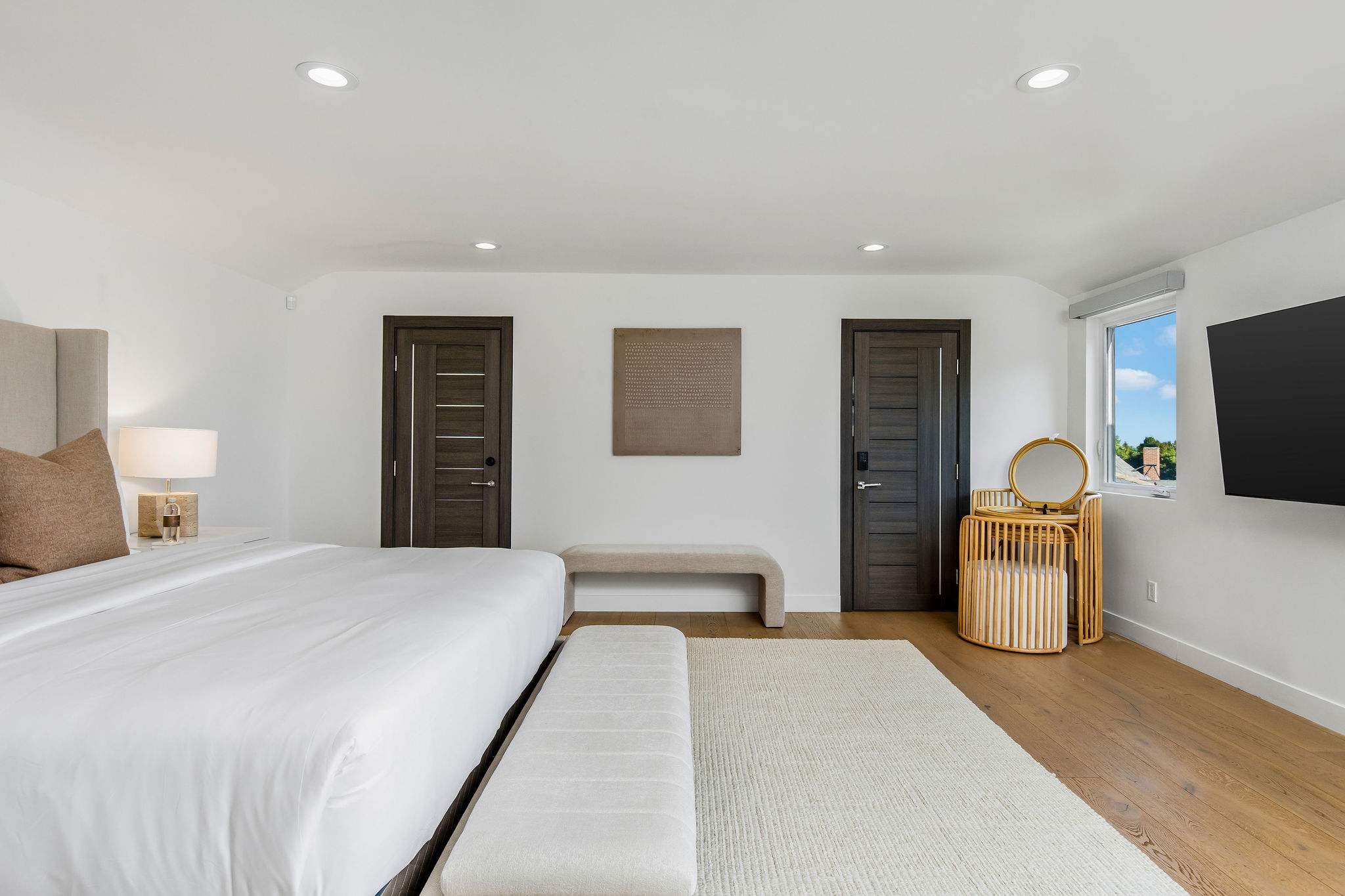 Settle into a room that gives you space to breathe