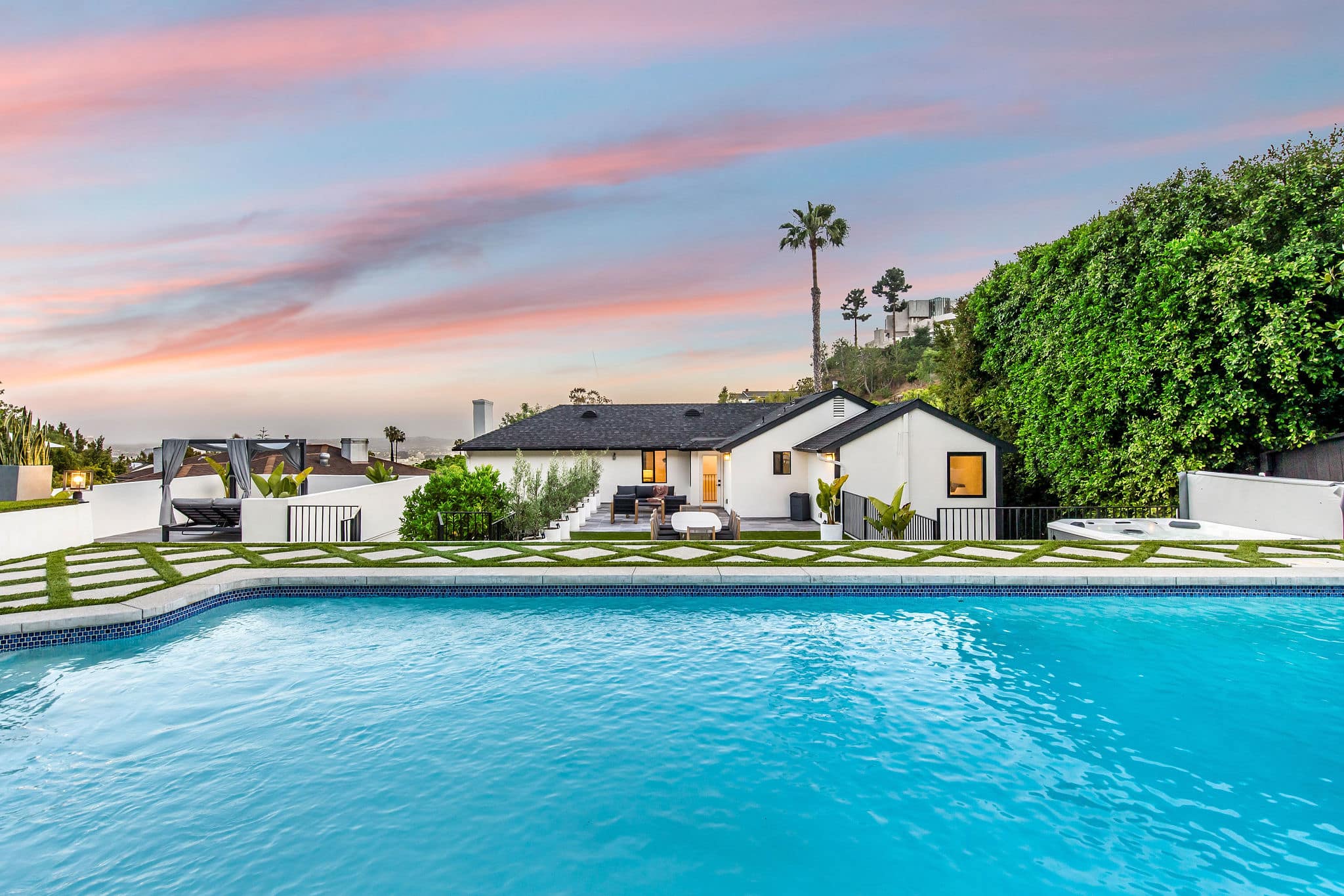 Your private pool, made for golden-hour swims and sunset views